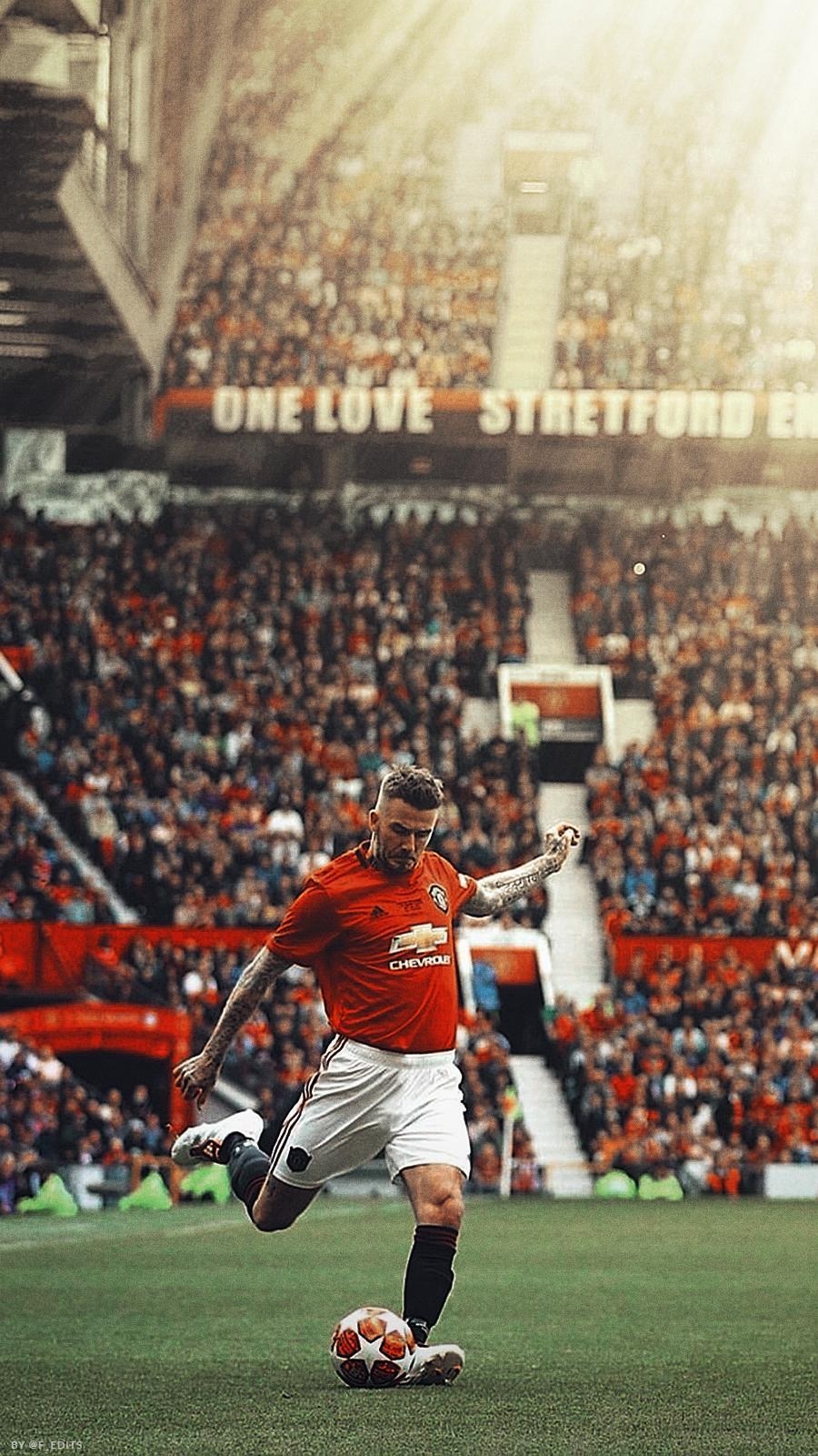 David Beckham, Charity Match, Old Trafford, Fußball, Spieler, 900x1600 HD Handy