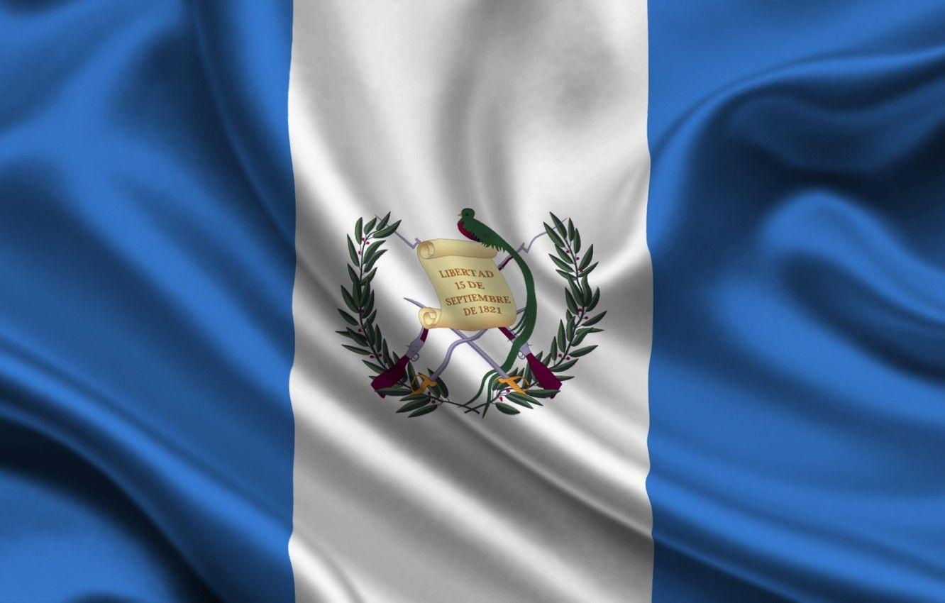 Guatemala, Flagge, Wappen, Textur, Tapete, 1340x850 HD Desktop