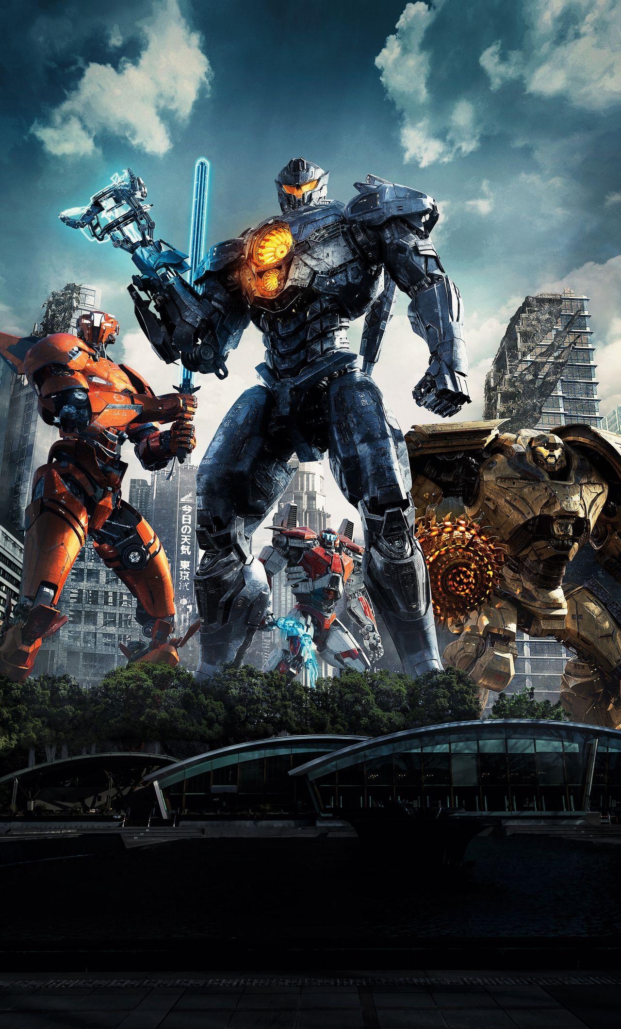 Pacific Rim 2, 4K, iPhone, Film, Sci-Fi, 1280x2120 HD Handy