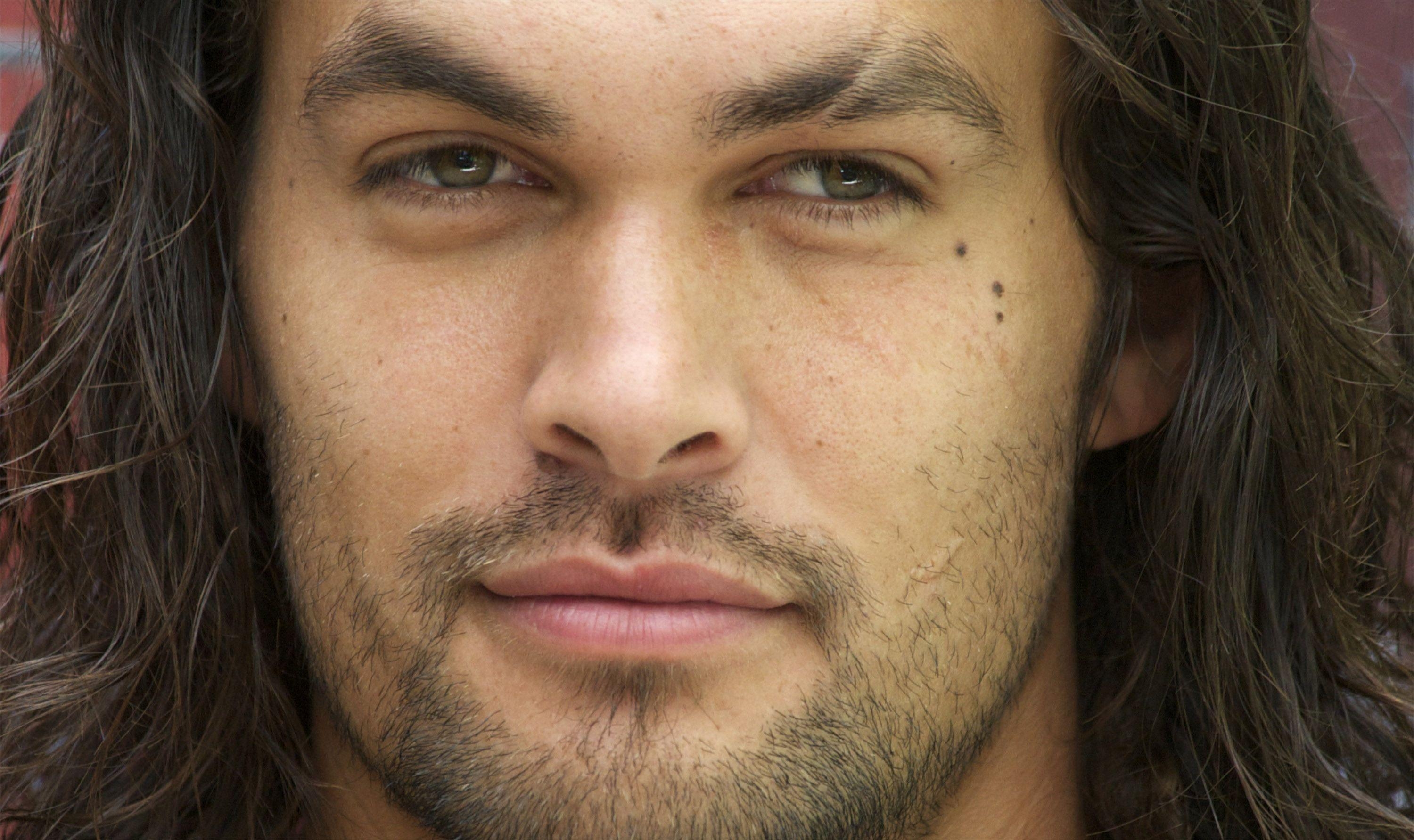 Jason Momoa, Gesicht, Schauspieler, Hintergrund, Bild, 3000x1790 HD Desktop