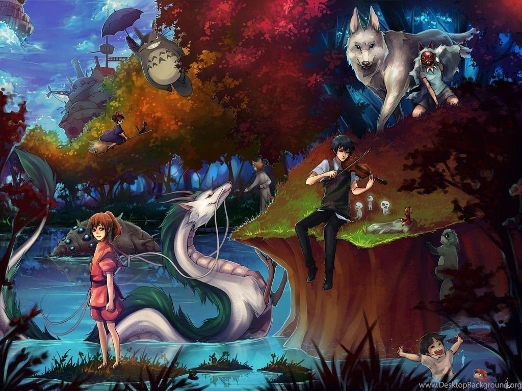 Download, Hayao Miyazaki, Hintergrundbild, Anime, künstlerisch, 1030x770 HD Desktop