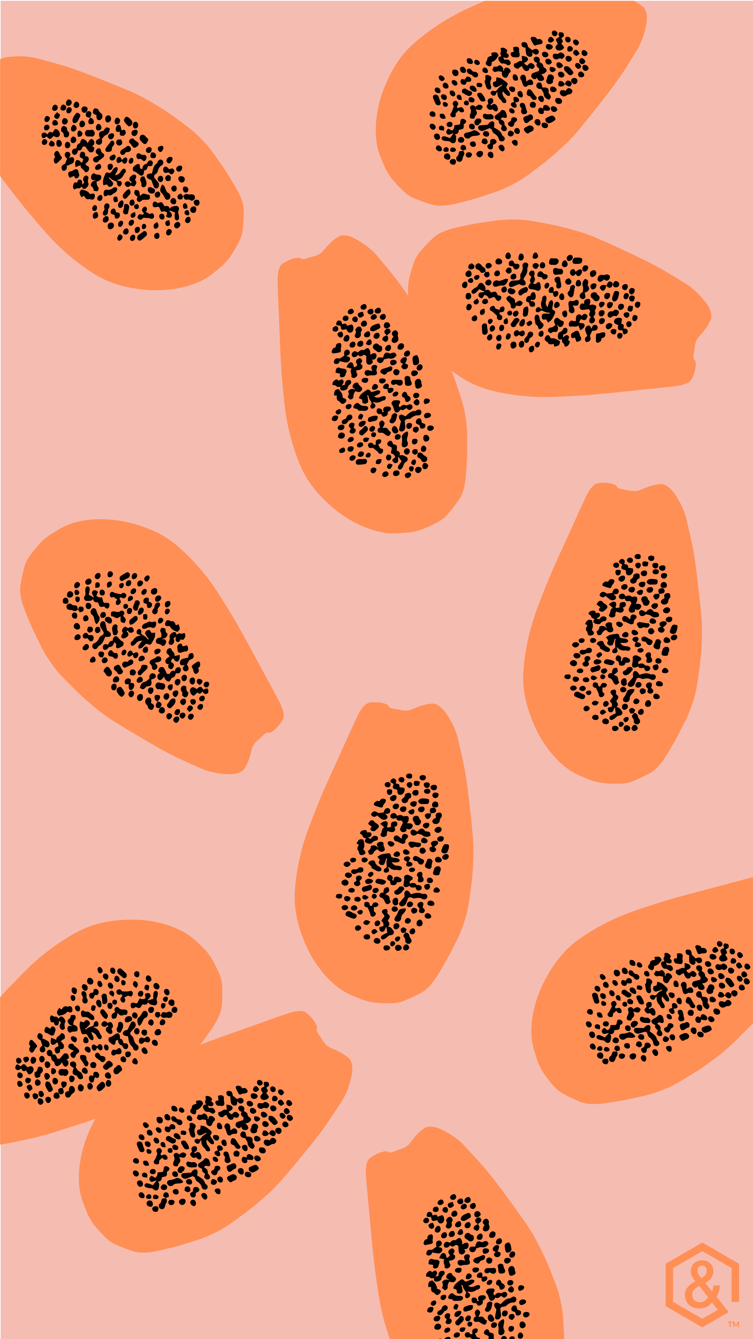 Papaya, Abstrakt, iPhone, Kunst, Hintergrund, 2590x4610 4K Handy