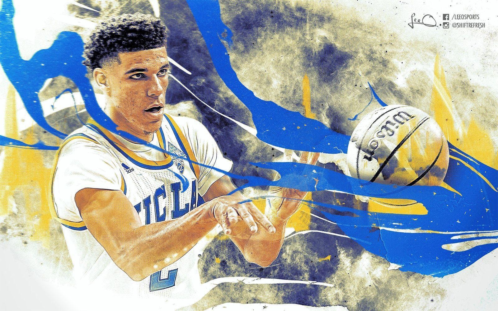 Lonzo Ball, Basketballspieler, Sportporträt, NBA, Athlet, 1600x1000 HD Desktop