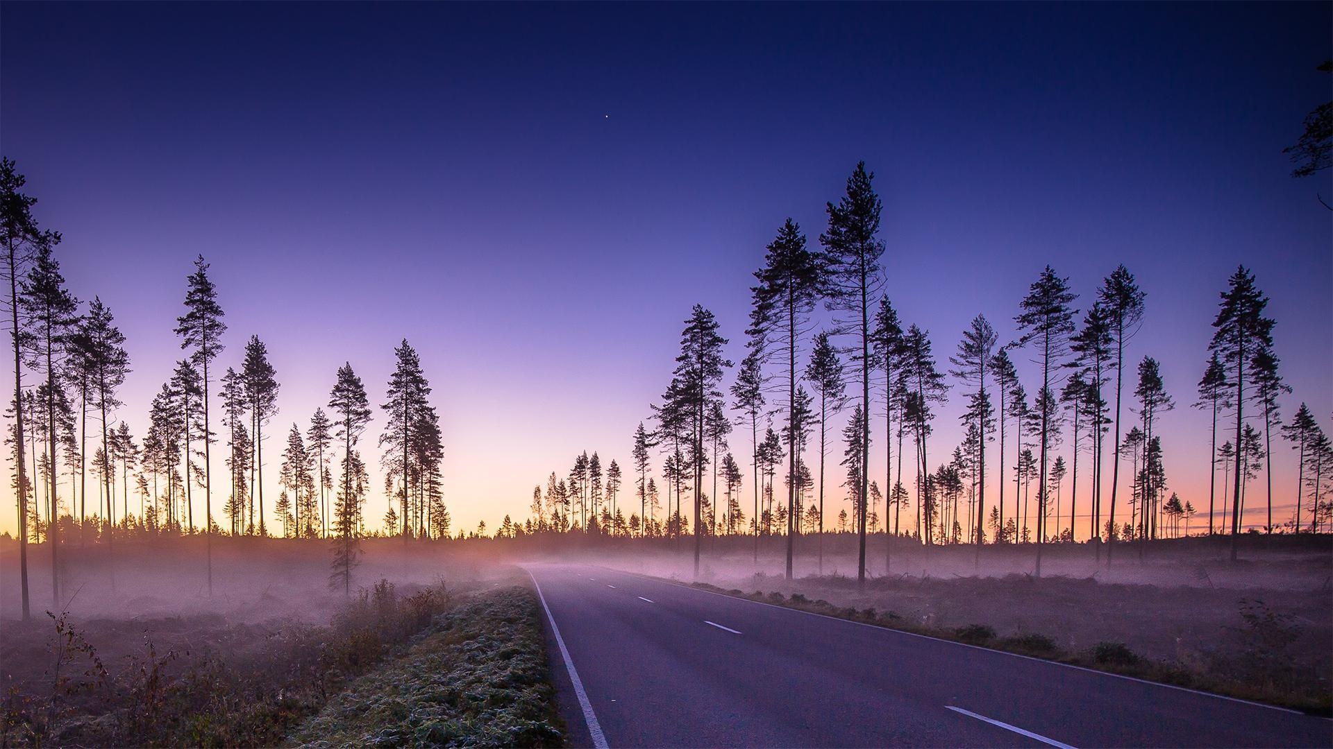 Gefrorener Sonnenaufgang, Finnland, Winter, Schnee, Morgen, 1920x1080 Full HD Desktop