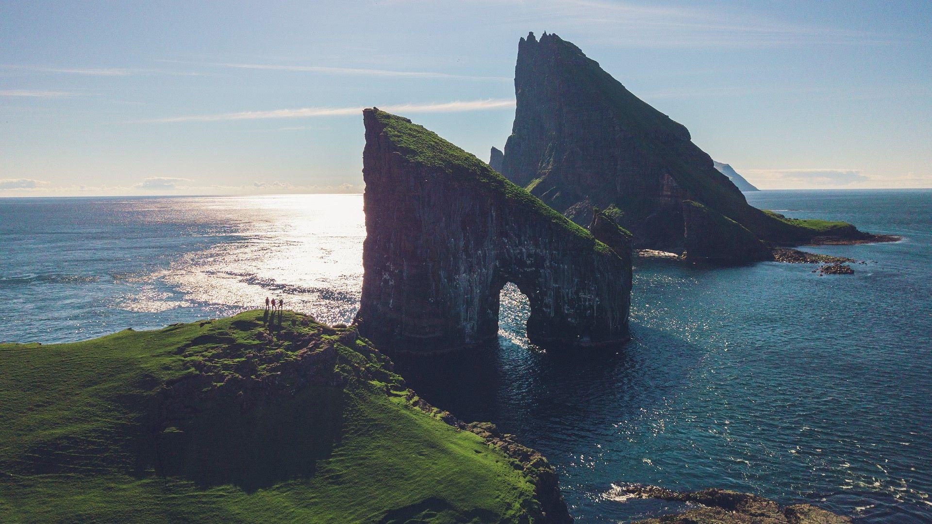 Färöer Inseln, Drangarnir, Tindhólmur, Meer, Reisen, 1920x1080 Full HD Desktop