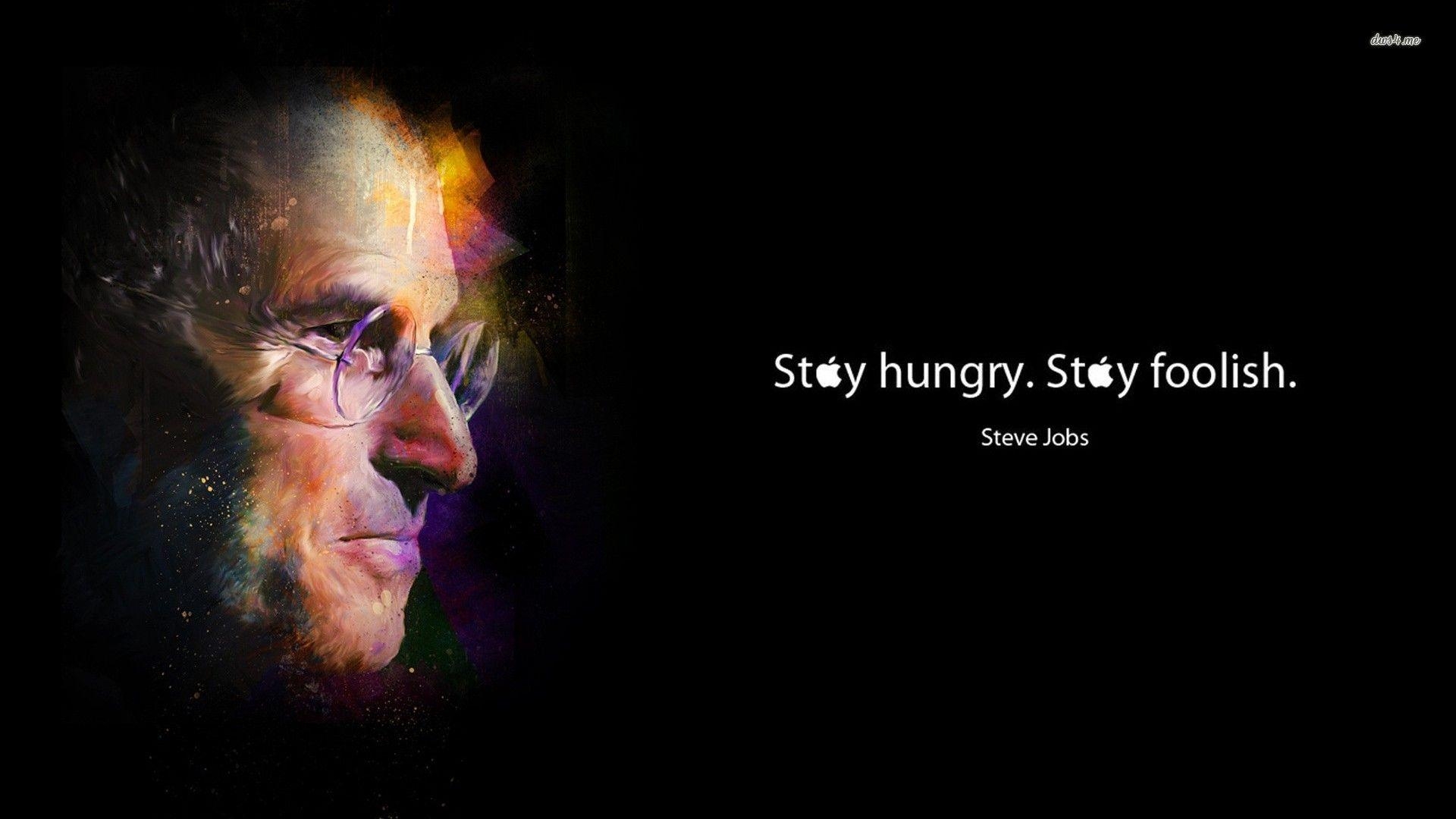 Steve Jobs Grafik, Apple, Logo, Design, Technologieführer, 1920x1080 Full HD Desktop