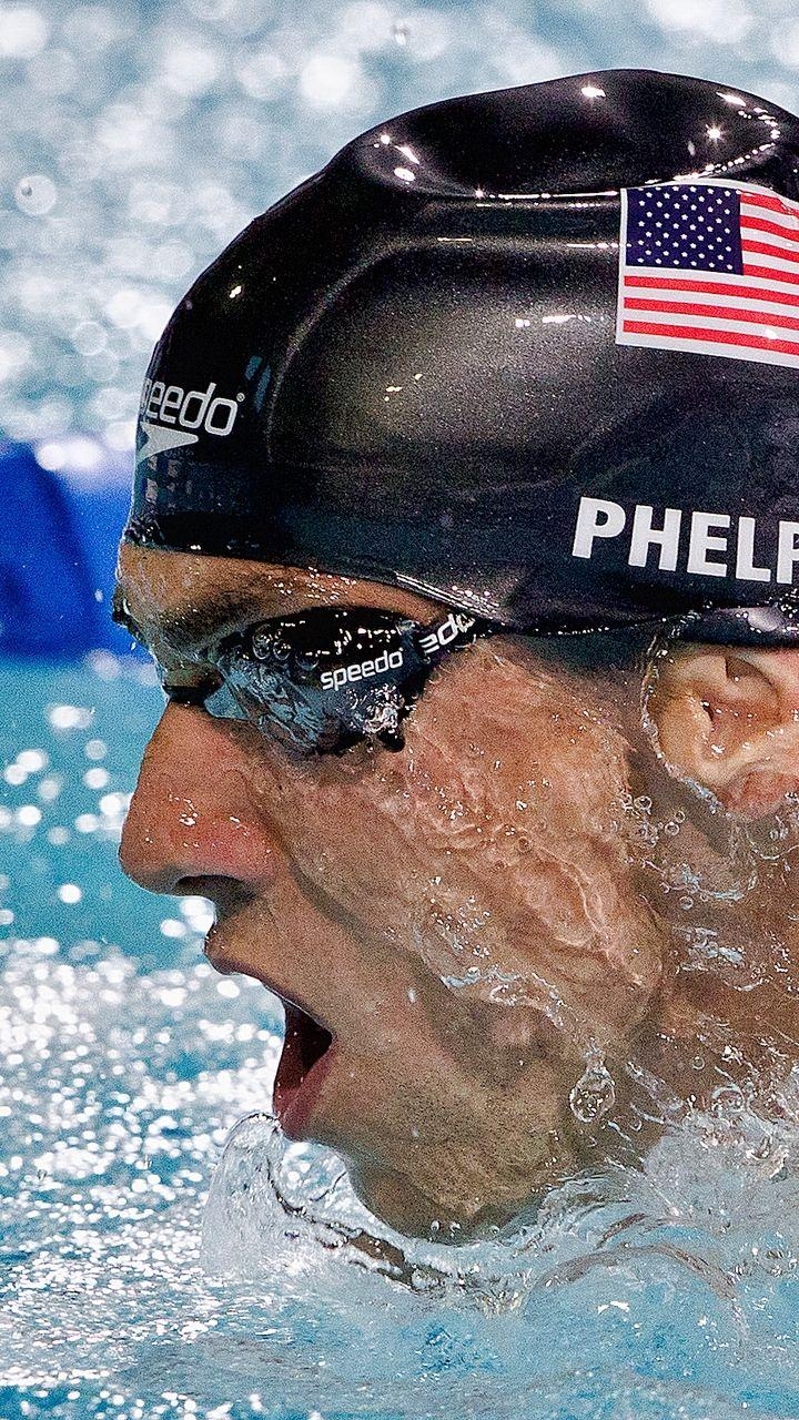 Athlet, Phelps, Wallpaper, Schwimmen, Sportler, 720x1280 HD Handy