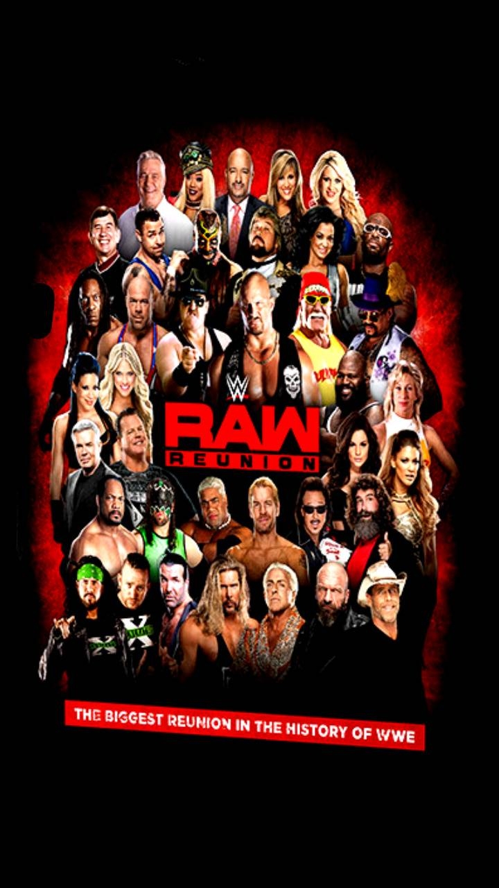 WWE Raw, TV Shows, Reunion, HD, Wallpaper, 720x1280 HD Handy