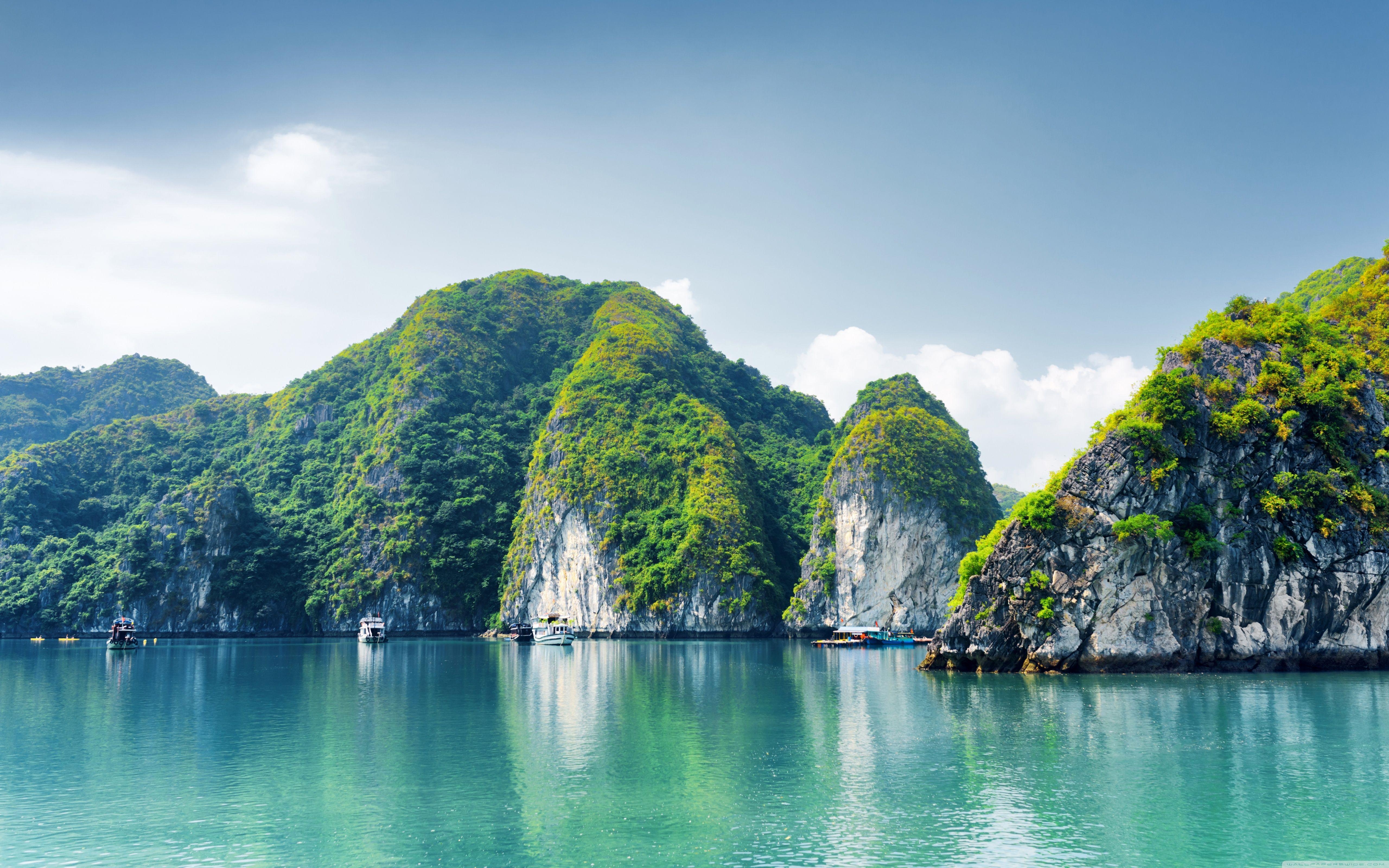 Ha Long Bucht, Vietnam, 4K, Landschaft, Asien, 5120x3200 4K Desktop