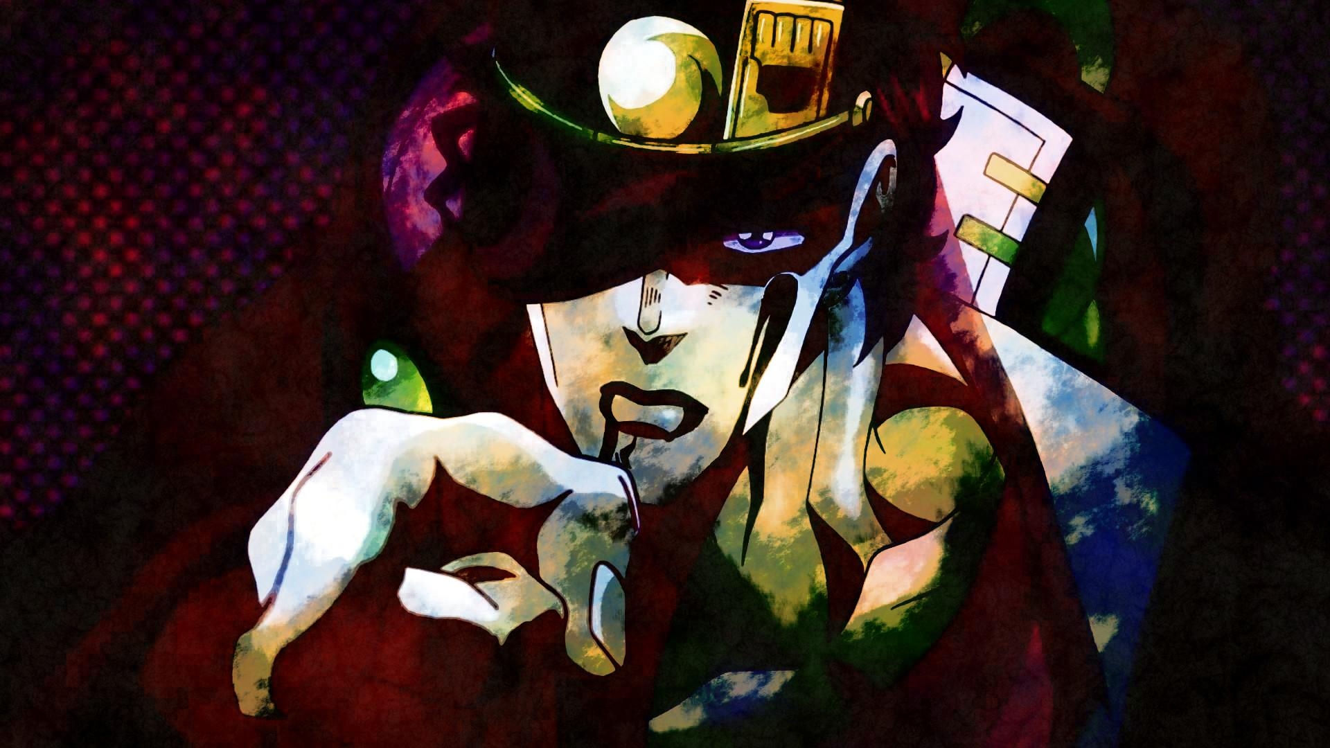 Jotaro Kujo, Anime, JoJo's Bizarre Adventure, Hintergrundbild, 1920x1080 Full HD Desktop