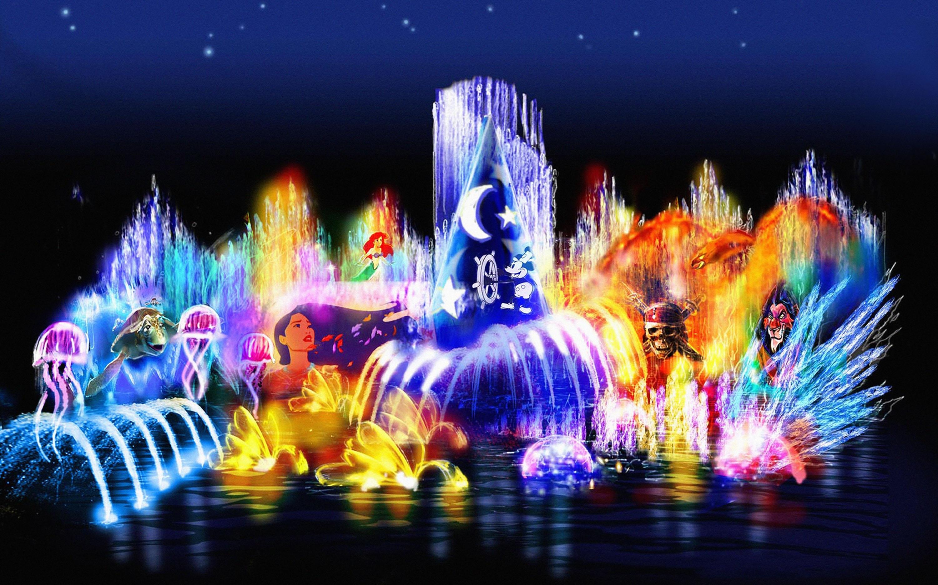 Disneyland, HD Hintergrund, Cartoons, Magischer Park, Fantasie, 3000x1880 HD Desktop