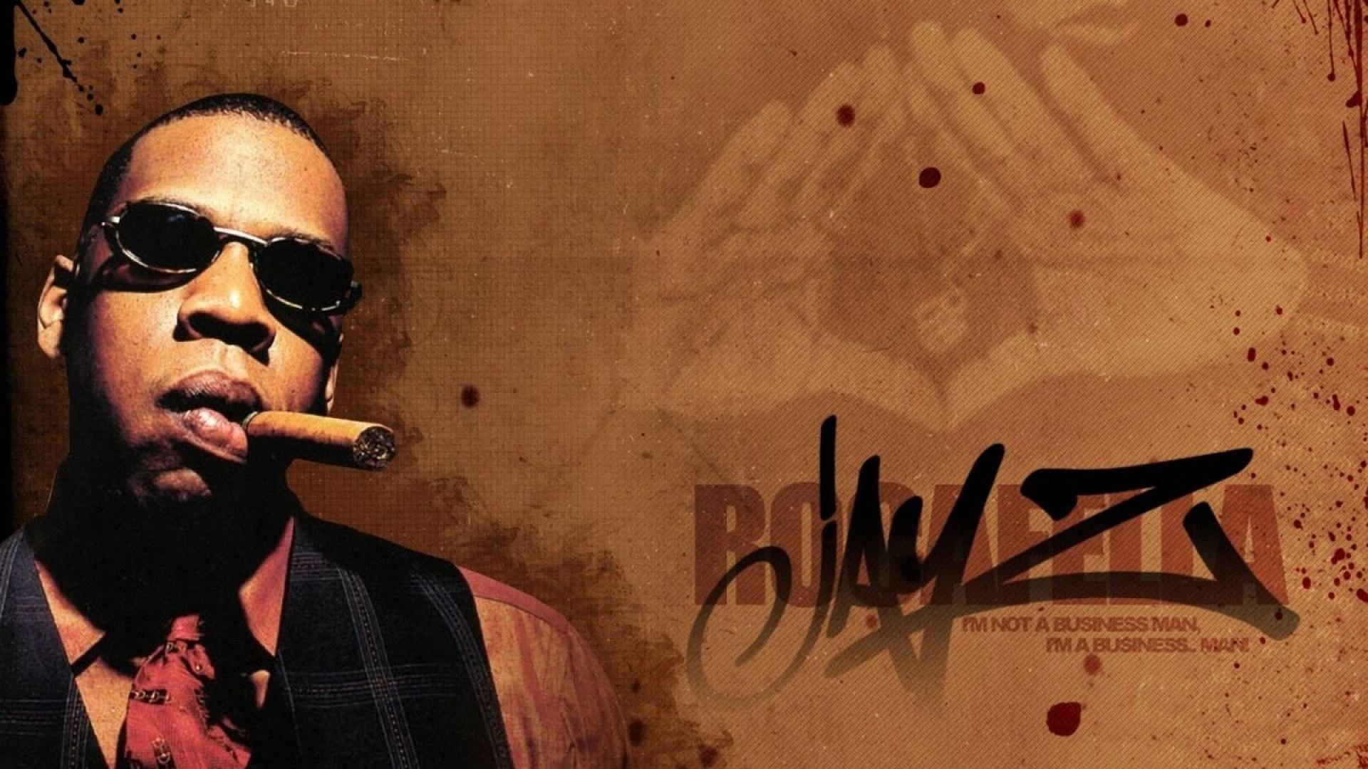 Jay Z, Cigar, Brille, Krawatte, Anzug, 1920x1080 Full HD Desktop