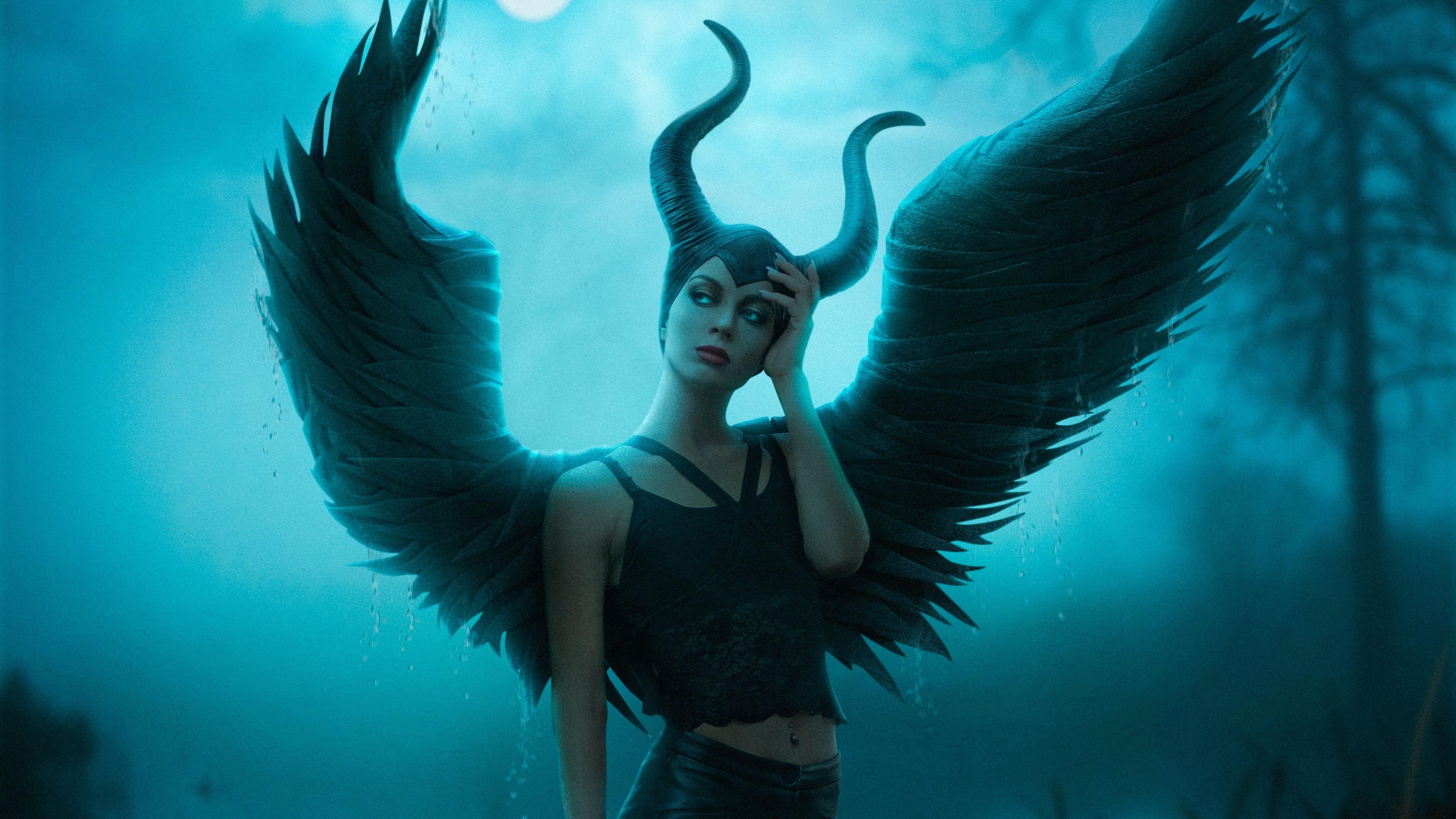 Maleficent Cosplay, 4K Bild, Fantasy, Disney, 3840x2160 4K Desktop