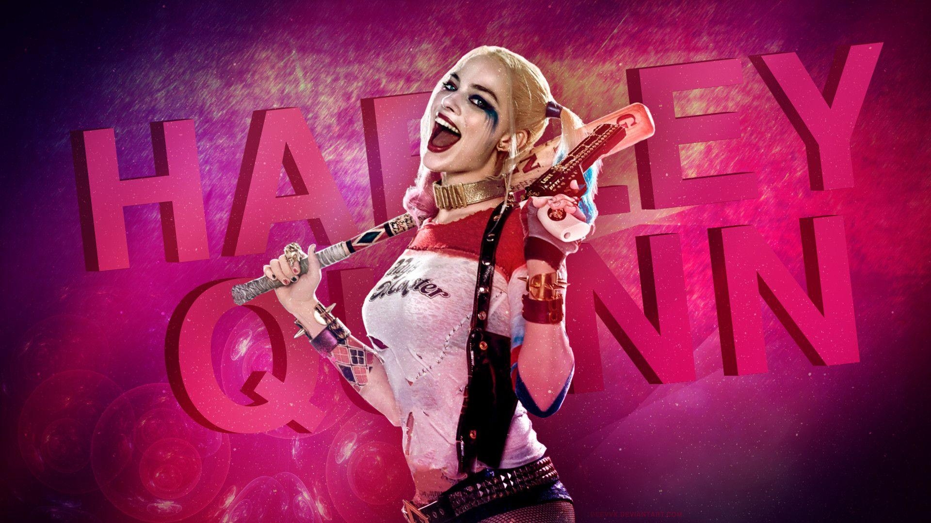 Margot Robbie, Harley Quinn, Hintergrund, Bild, Film, 1920x1080 Full HD Desktop