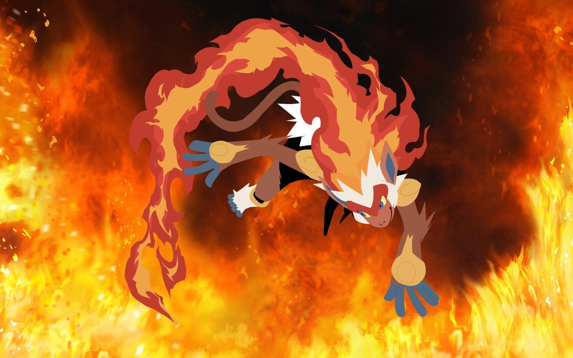 Infernape, Gaming, HD, Feuer, Kampf, 1920x1200 HD Desktop