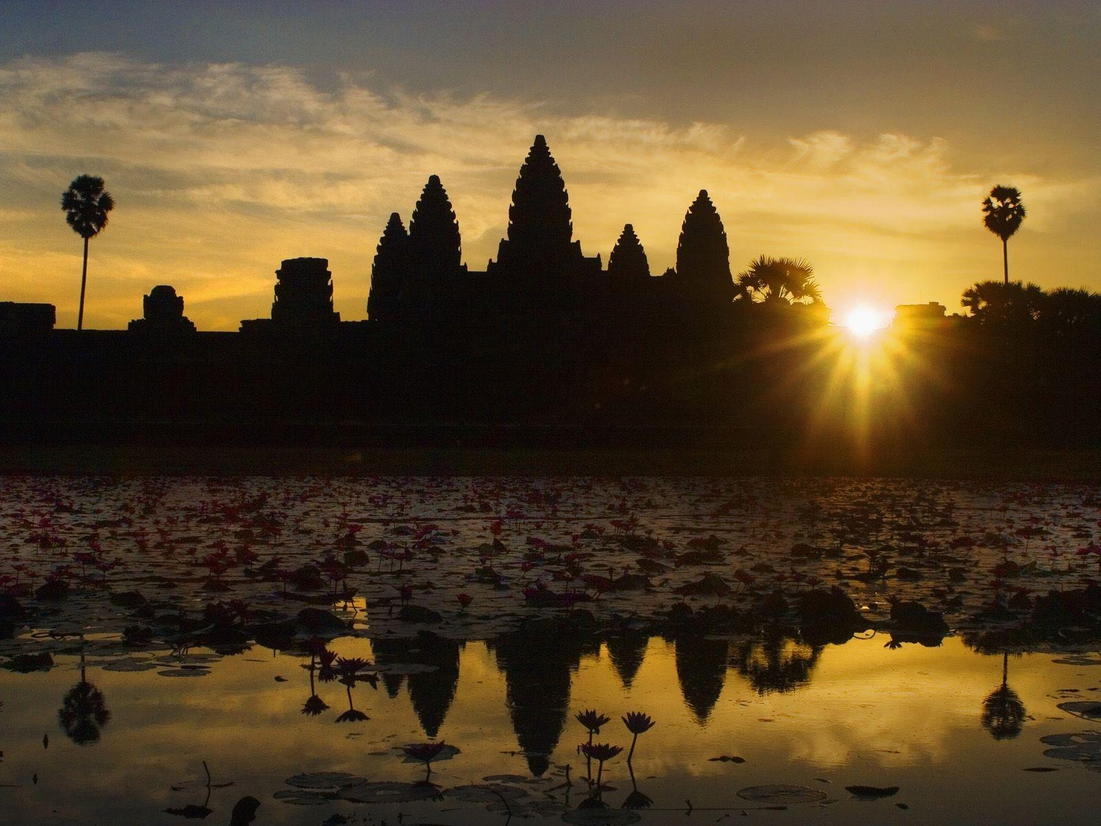 Sonnenaufgang, Angkor Wat, HD, Kambodscha, Reisen, 1600x1200 HD Desktop