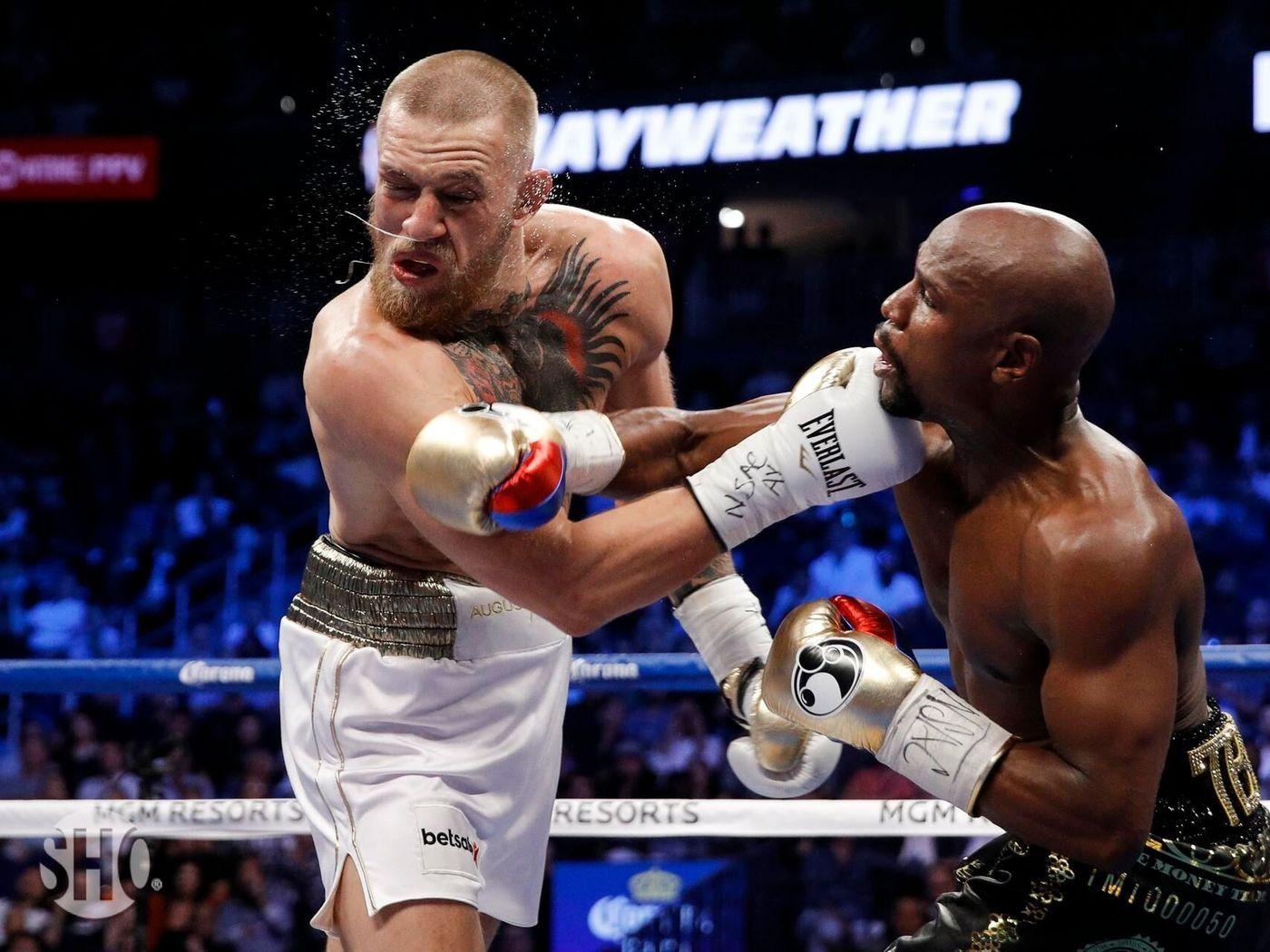 Floyd Mayweather, Knockout, Conor McGregor, Kampf, Profis, 1400x1050 HD Desktop