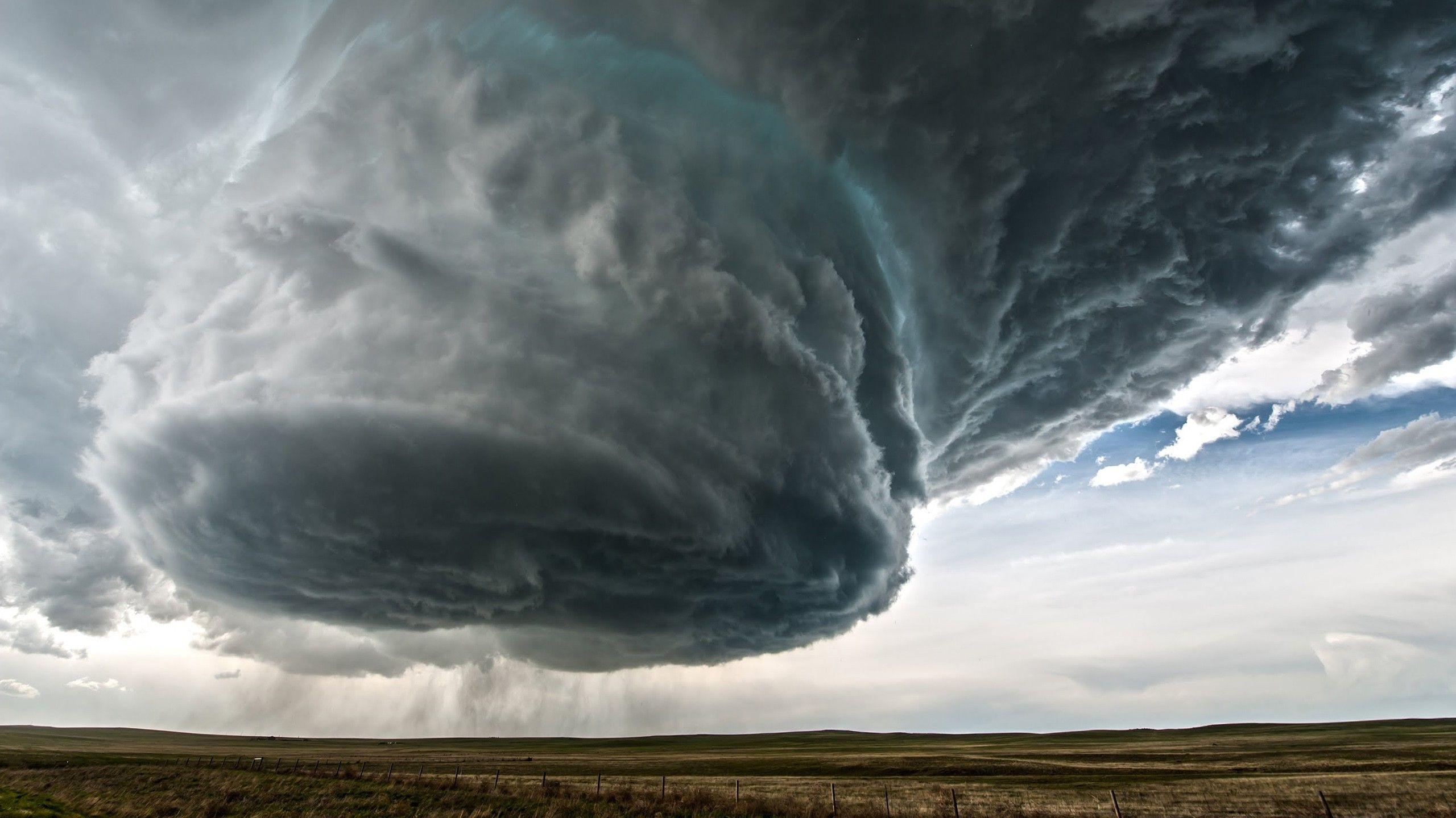 Natur, Landschaft, Sturm, Wyoming, Superzelle, 2560x1440 HD Desktop