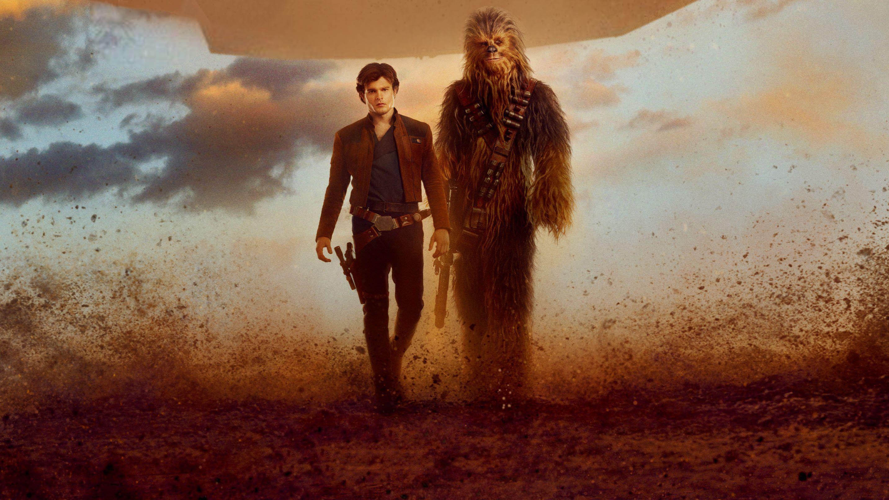 Alden Ehrenreich, Chewbacca, Han Solo, Star Wars, Film, 2870x1620 HD Desktop