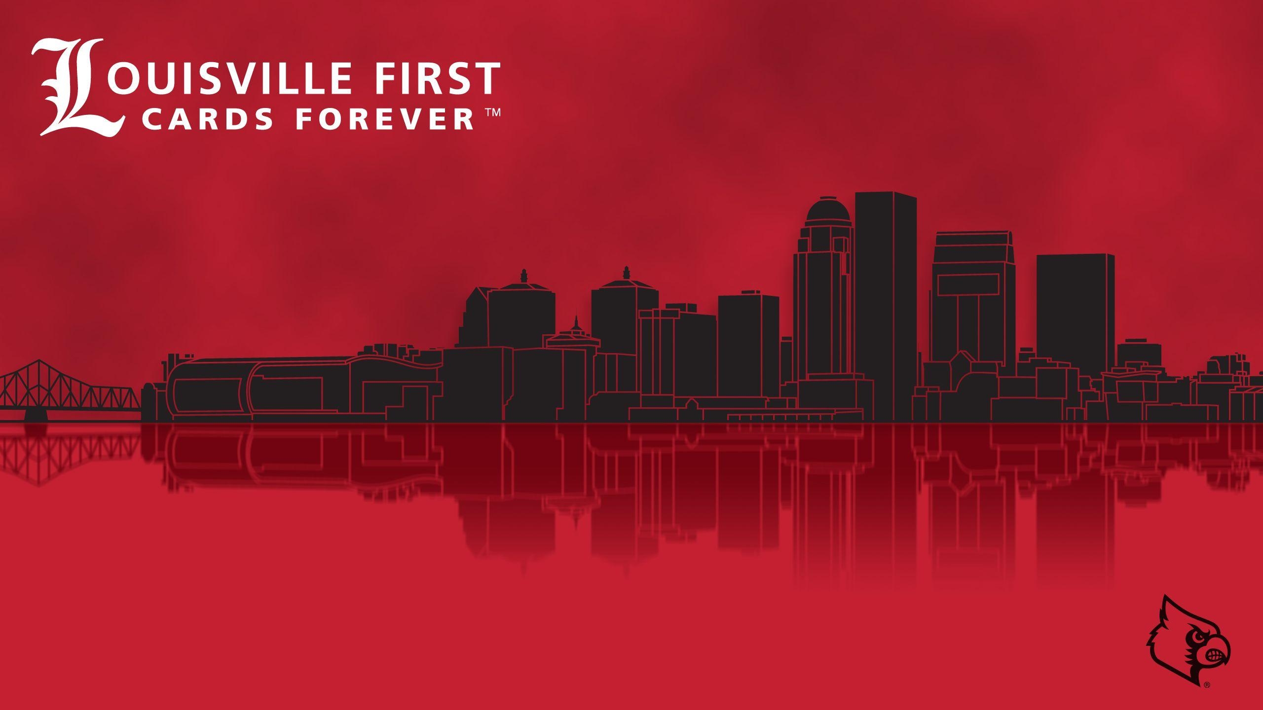 Louisville Athletics, Sport, Logo, Mannschaft, Hintergrund, 2560x1440 HD Desktop