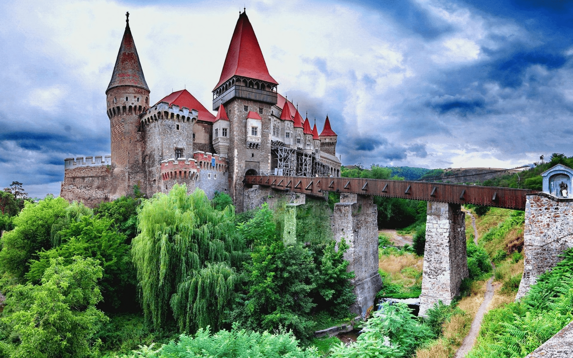 Hunedoara Schloss, Rumänien, HD Bild, Mittelalter, Architektur, 1920x1200 HD Desktop