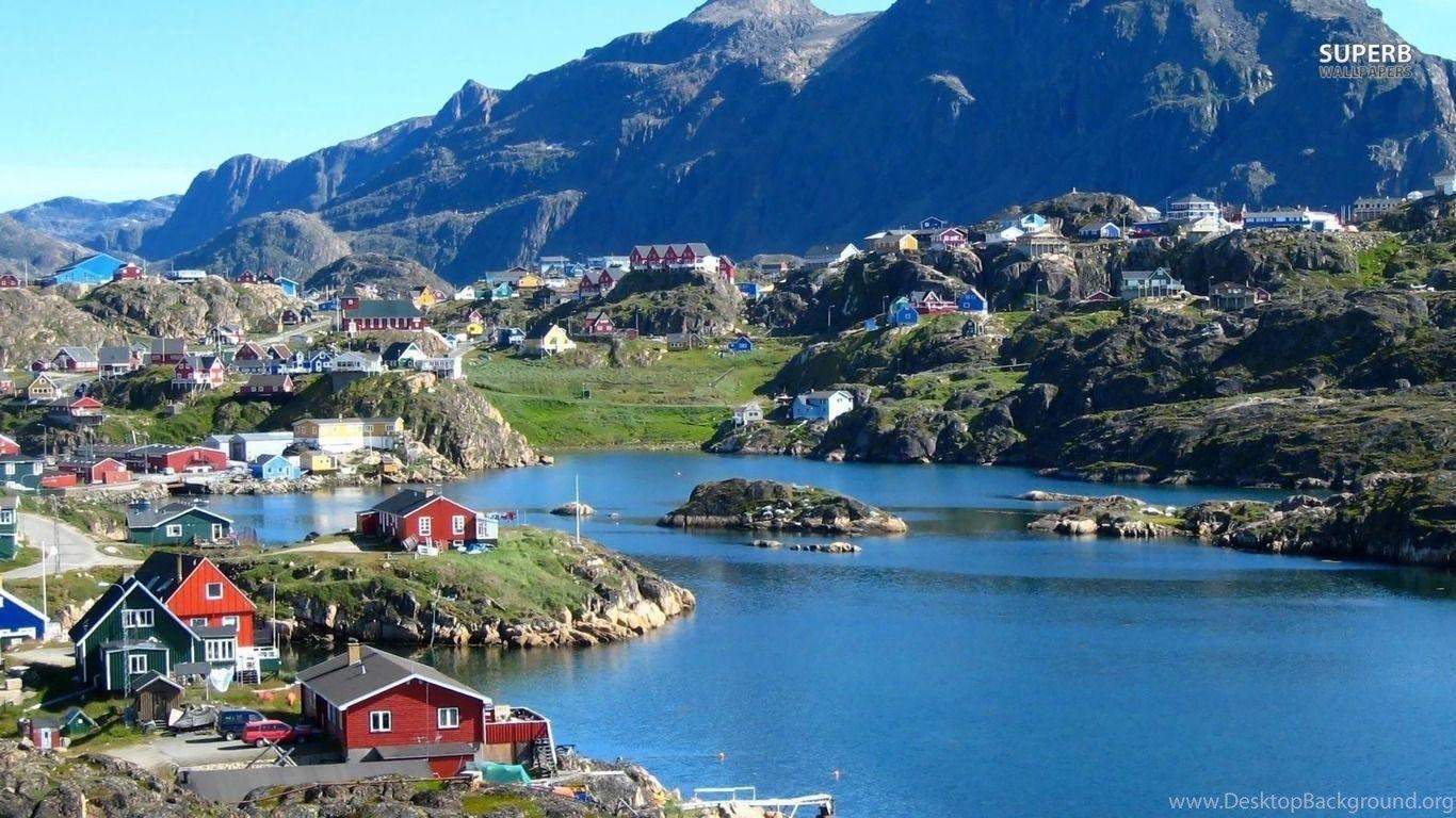 Nuuk Grönland, Weltreise, Landschaft, Arktis, Stadtbild, 1370x770 HD Desktop