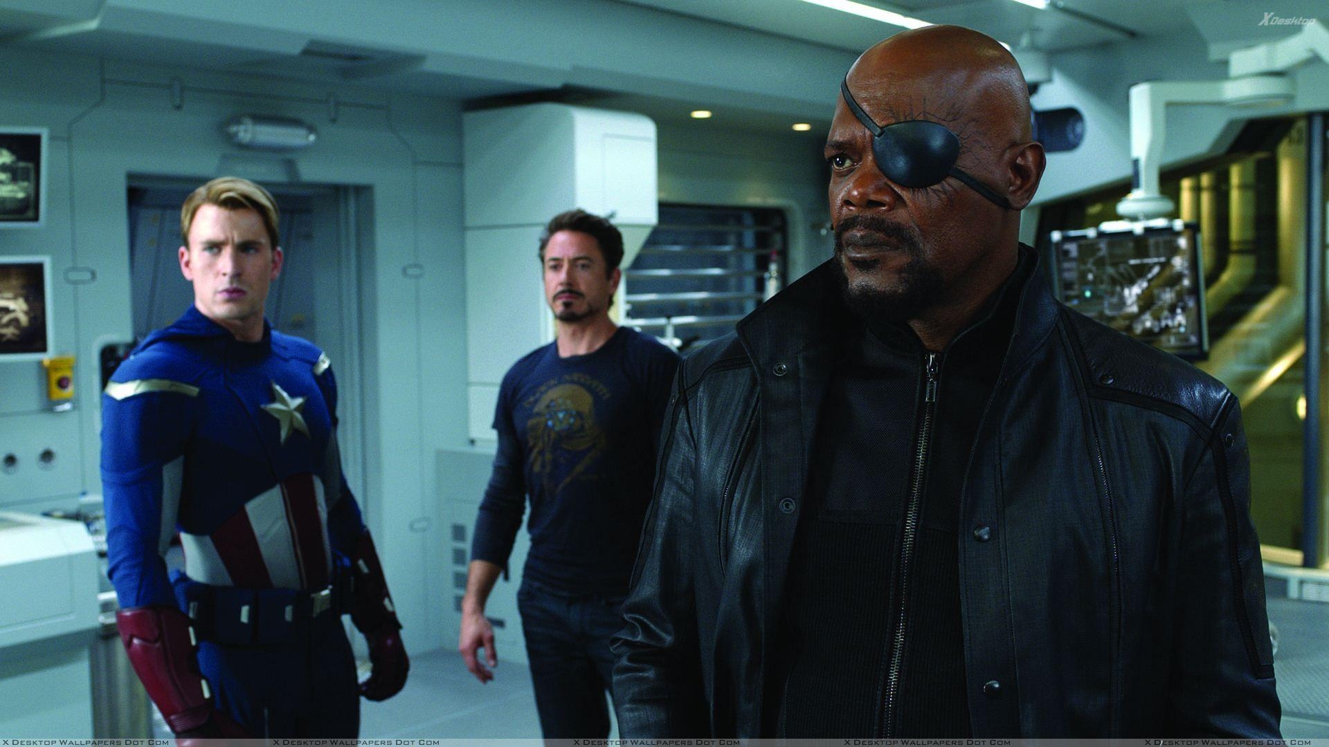 Nick Fury, Marvel, Helden, Hintergrund, 4K, 1920x1080 Full HD Desktop