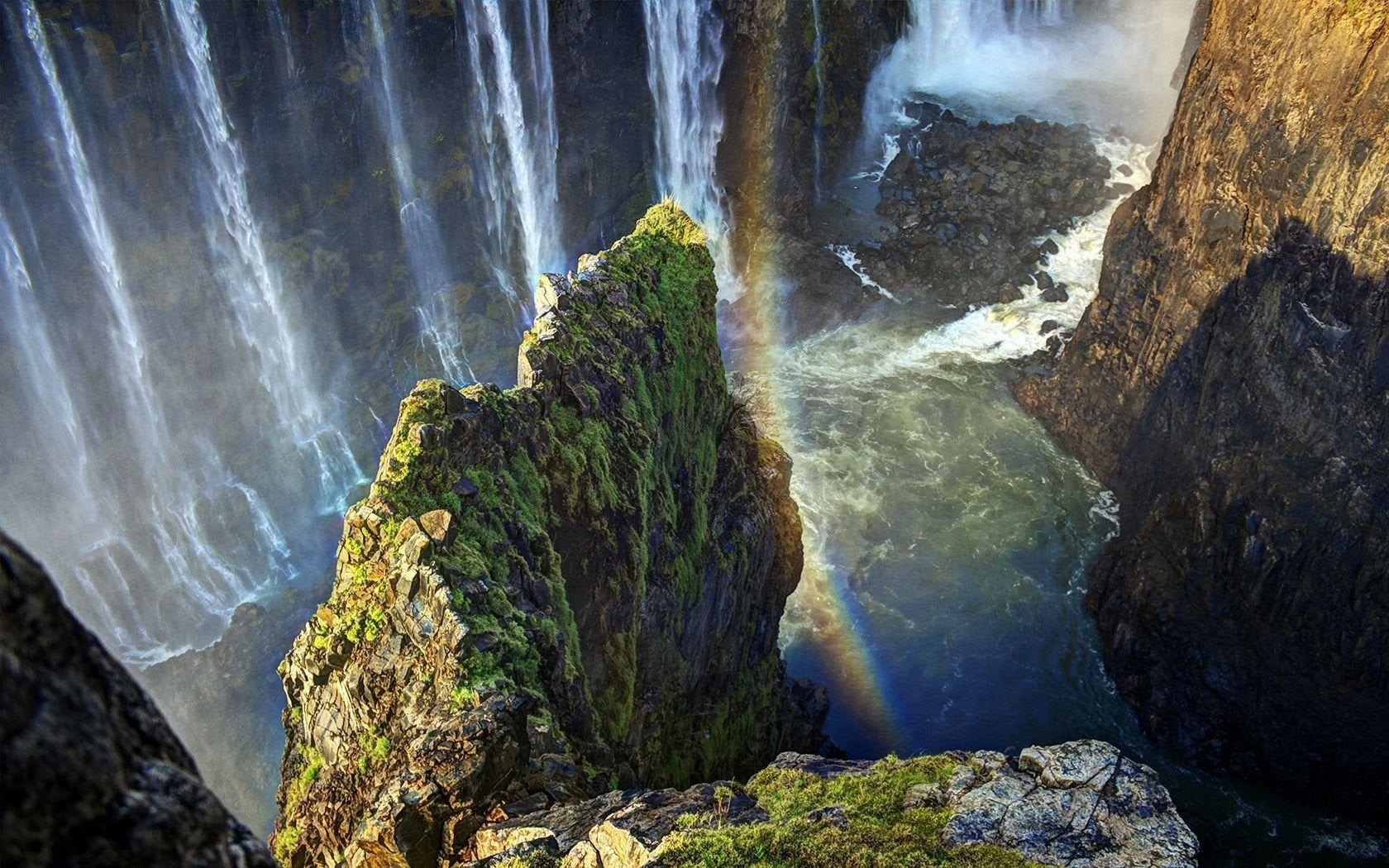 Victoriafälle, Lieblingsorte, Zimbabwe, Wasserfälle, Natur, 1680x1050 HD Desktop