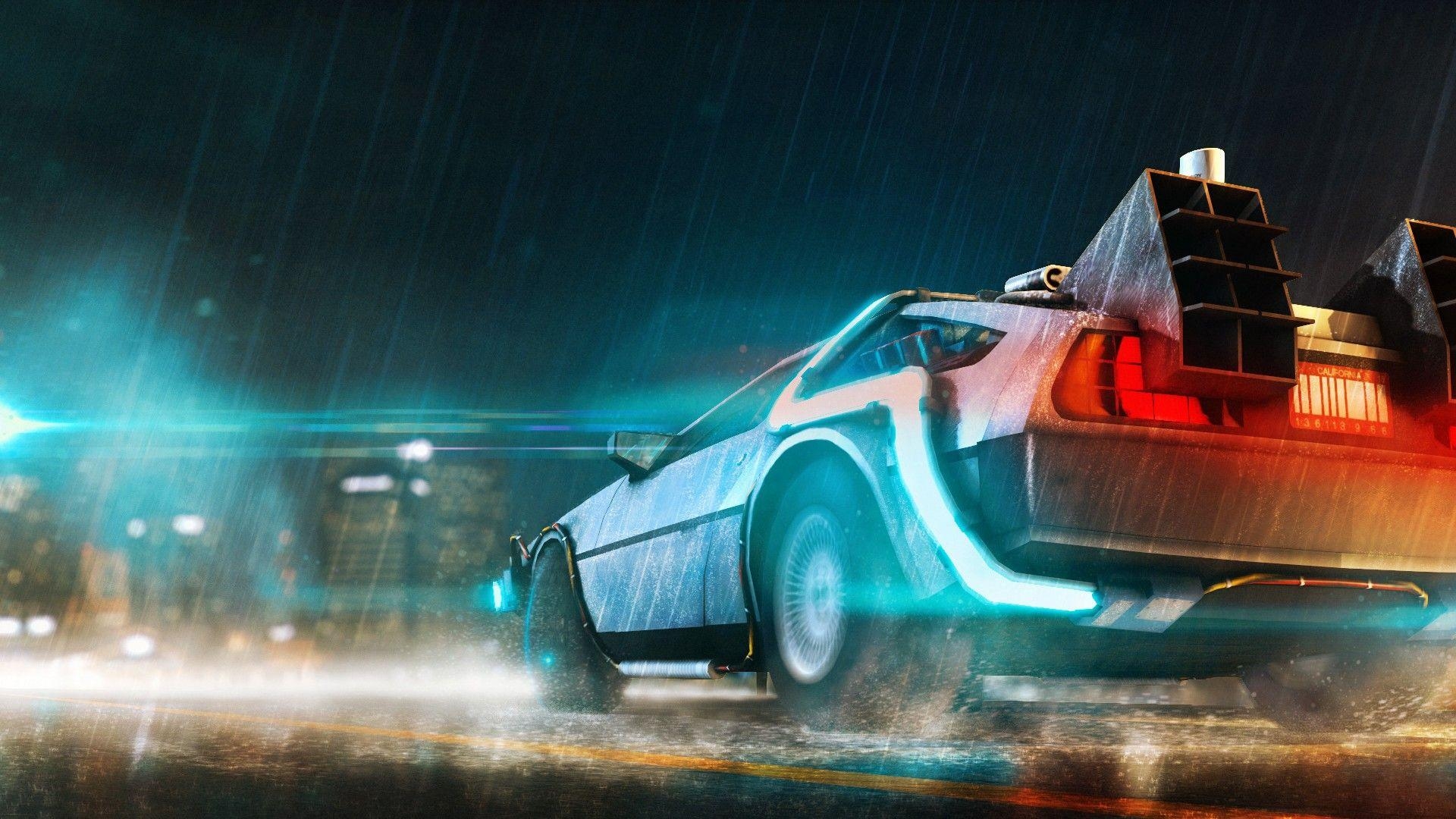 DeLorean, Zukunft, DMC, Kunst, Film, 1920x1080 Full HD Desktop