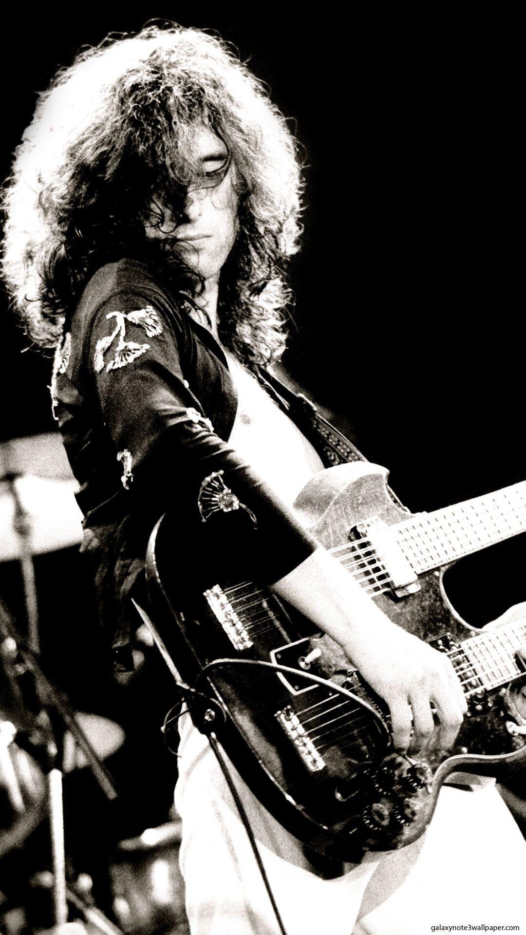 Led Zeppelin, iPhone, Gitarre, Jimmy Page, Mobilhintergrund, 1080x1920 Full HD Handy