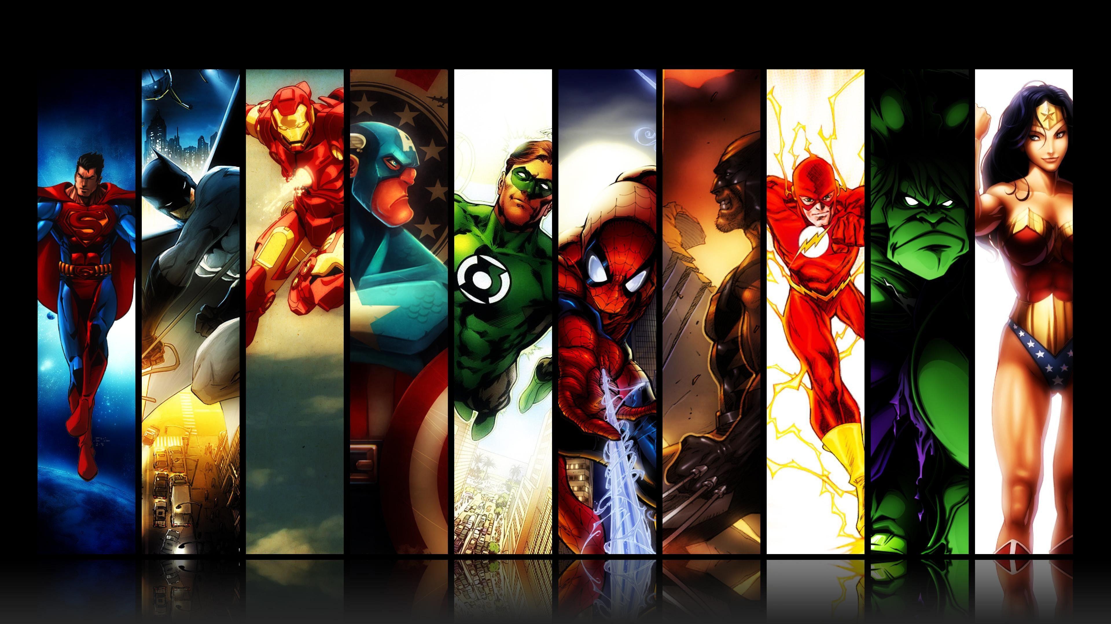 Marvel, Charaktere, Hintergrund, Comics, Bild, 3840x2160 4K Desktop