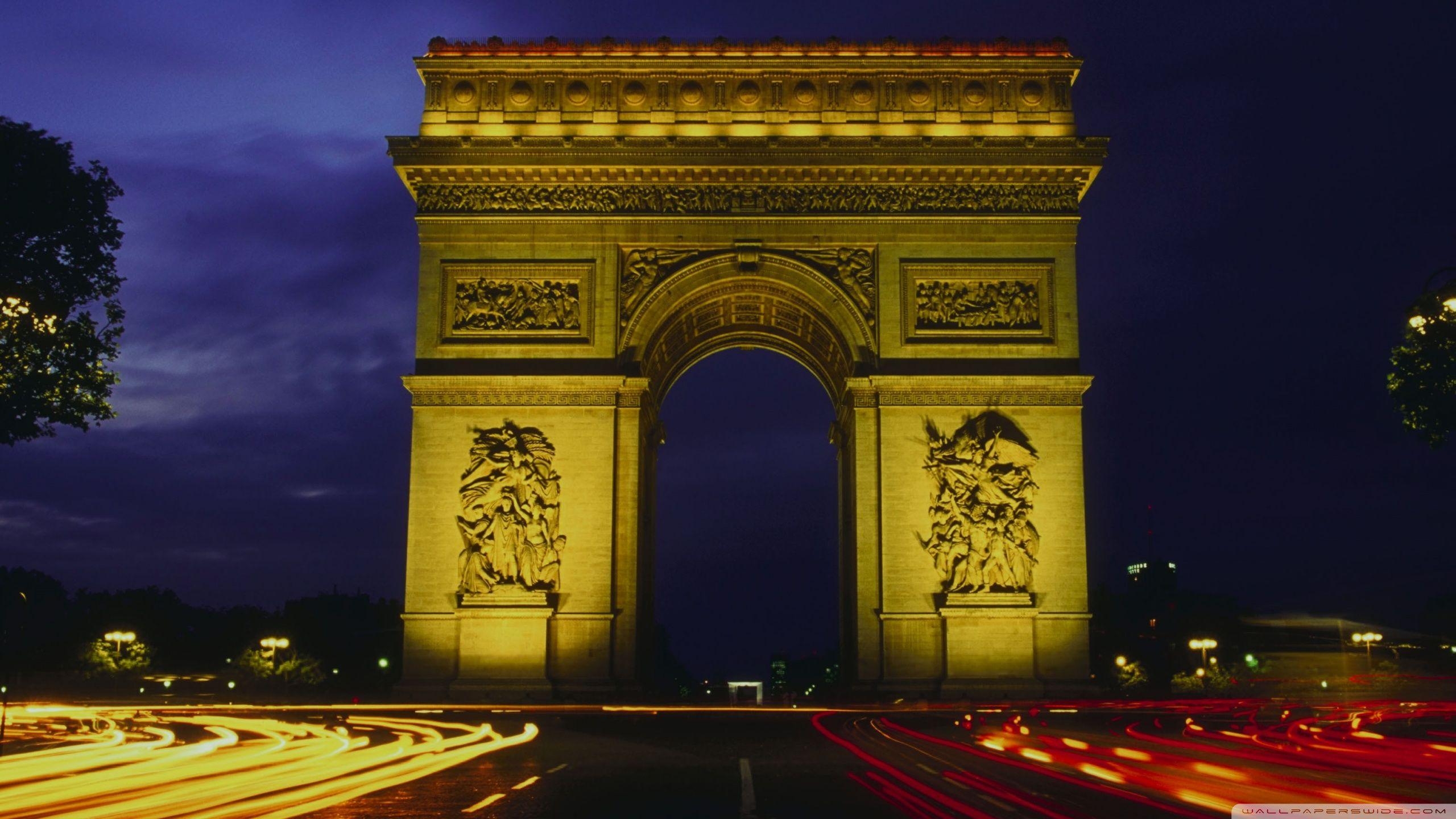 Arc de Triomphe, Wandbild, Paris, Standard, Reisen, 2560x1440 HD Desktop