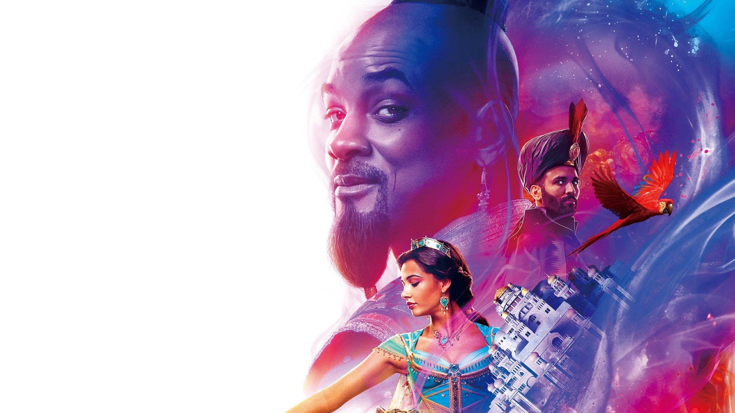 Hintergrund, 4K Poster, Aladdin Film, 2019, Abenteuer, 2560x1440 HD Desktop