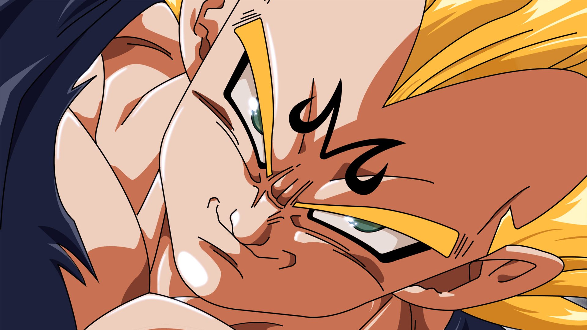 Majin Vegeta, Anime, Gesicht, HD-Bild, Dragon Ball, 1920x1080 Full HD Desktop