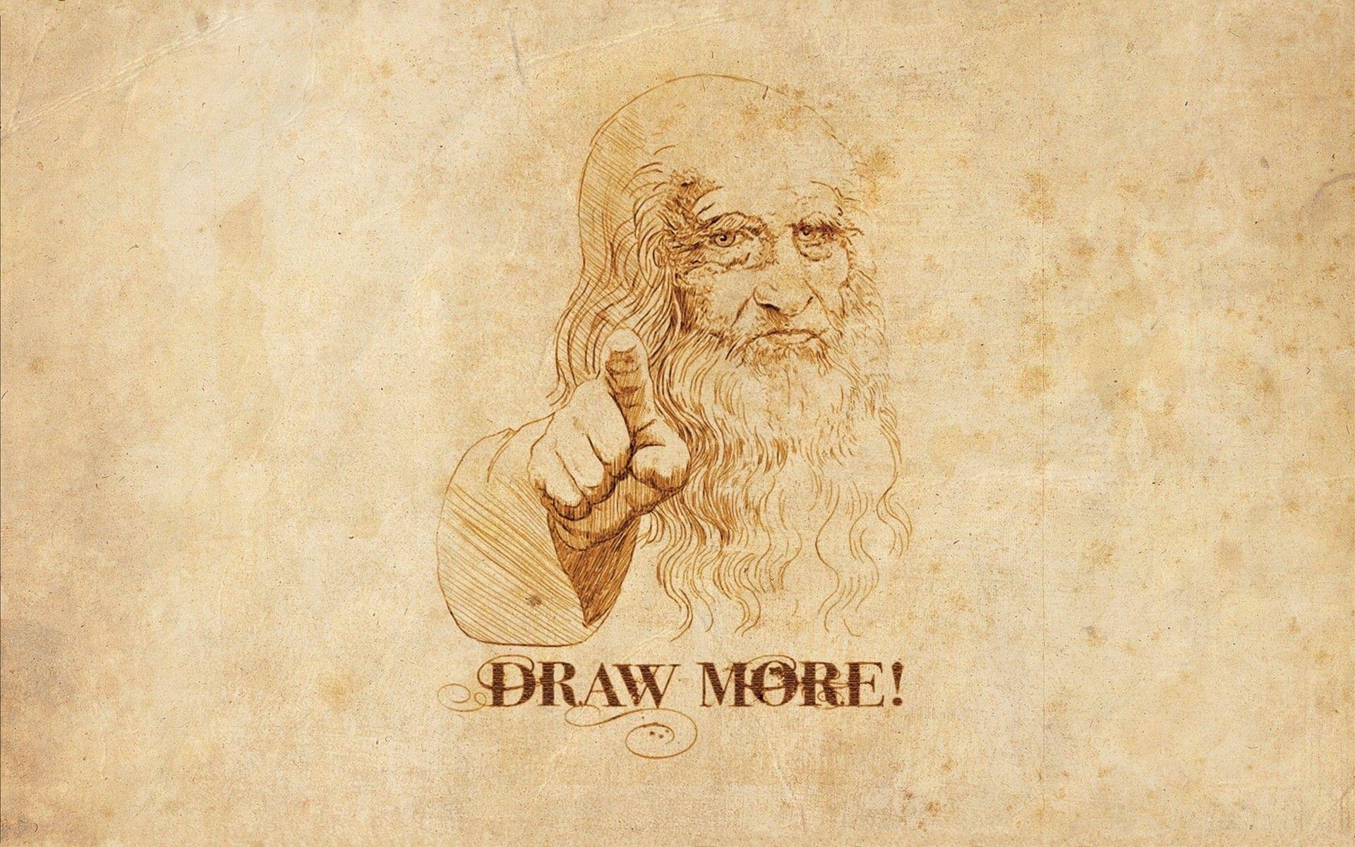 Leonardo Da Vinci, Humor, Hintergrund, Kunst, Renaissance, 1920x1200 HD Desktop