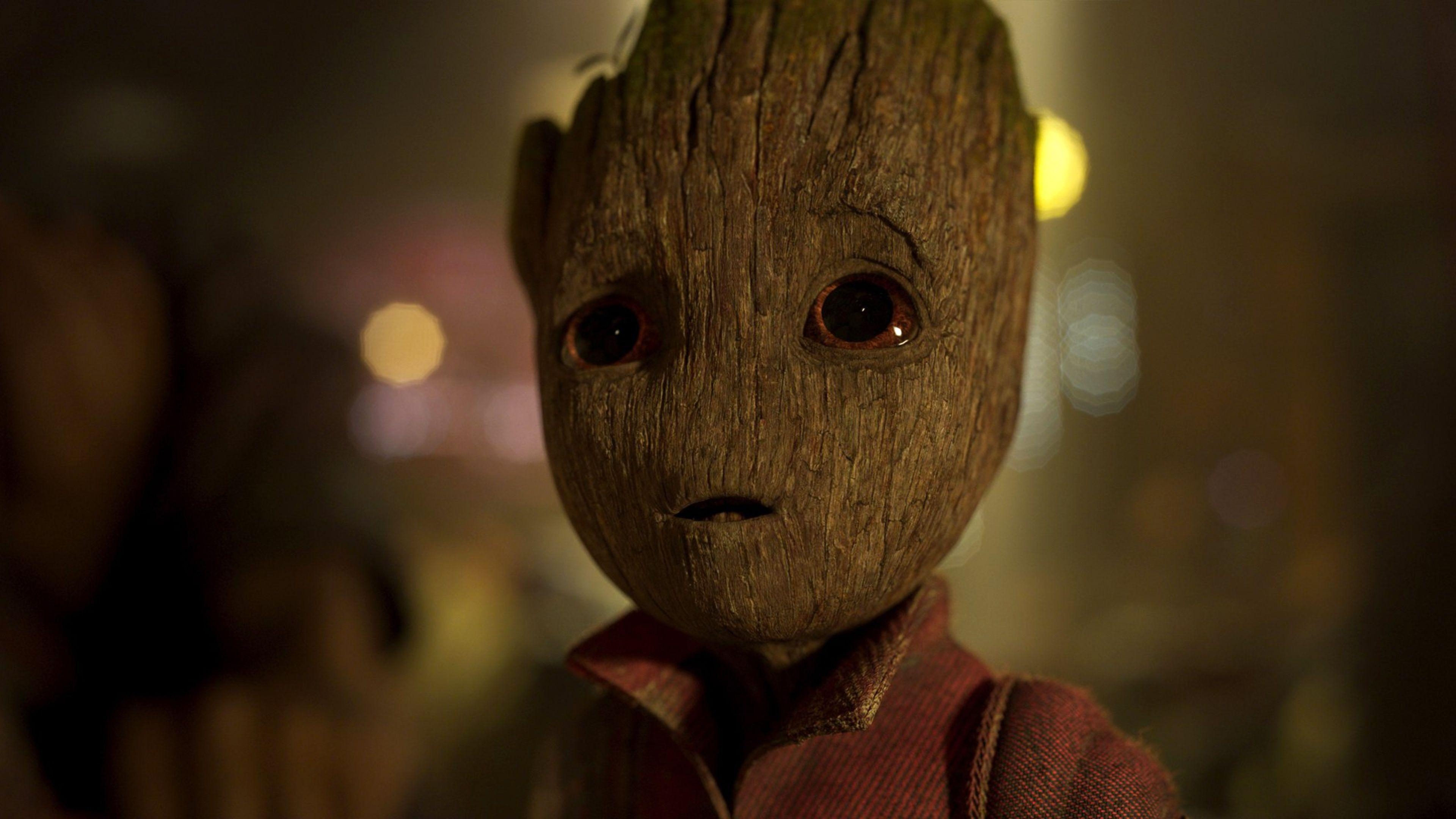 Baby Groot, Filme, Marvel, Niedlich, Hintergrund, 3840x2160 4K Desktop