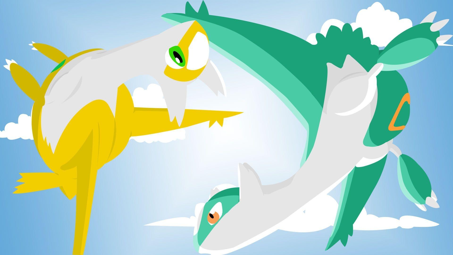 Shiny Latios, Shiny Latias, Anime, Pokémon, Hintergrund, 1920x1080 Full HD Desktop