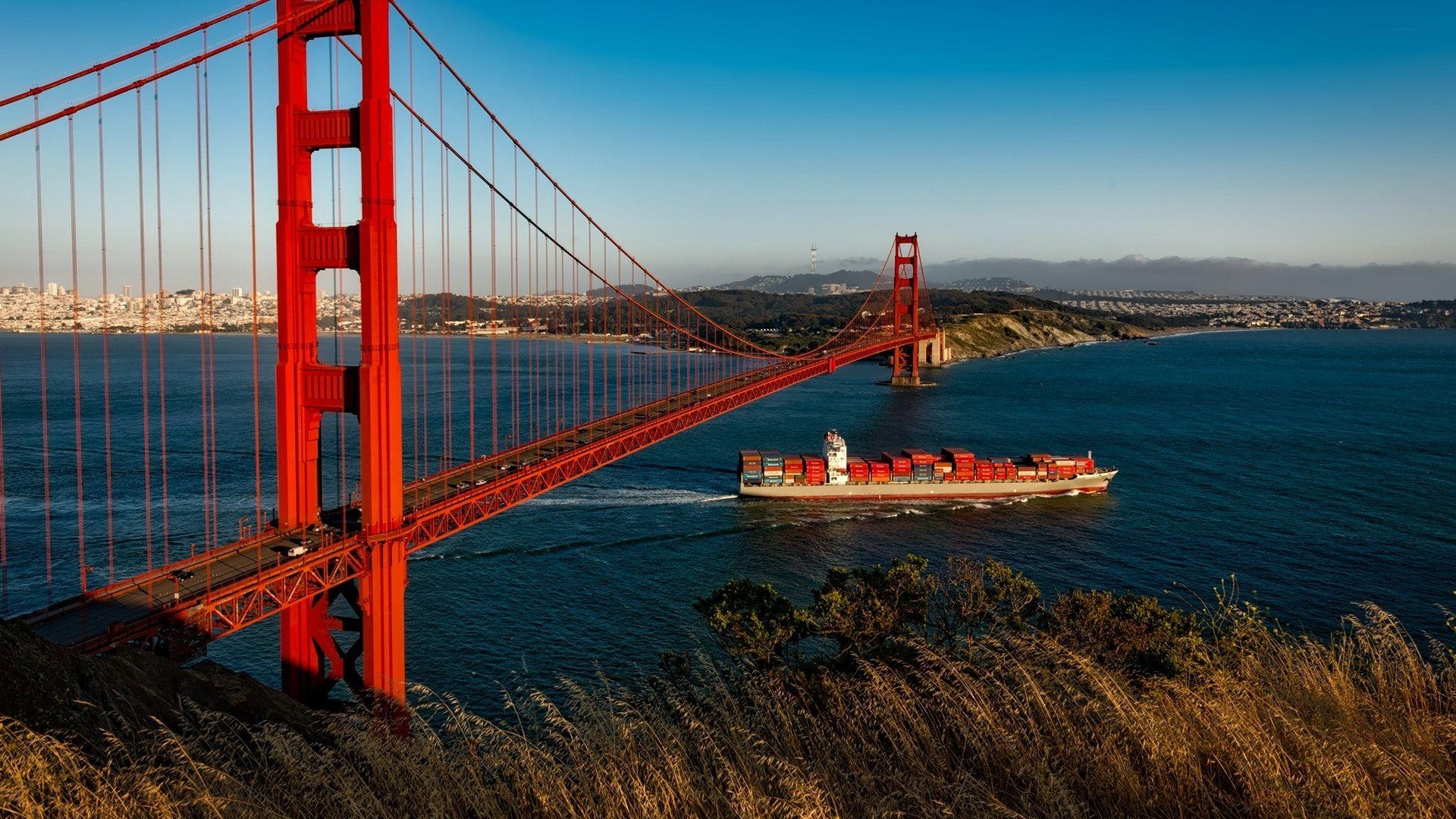 Golden Gate Bridge, Hängebrücke, San Francisco, Kalifornien, Wahrzeichen, 1920x1080 Full HD Desktop