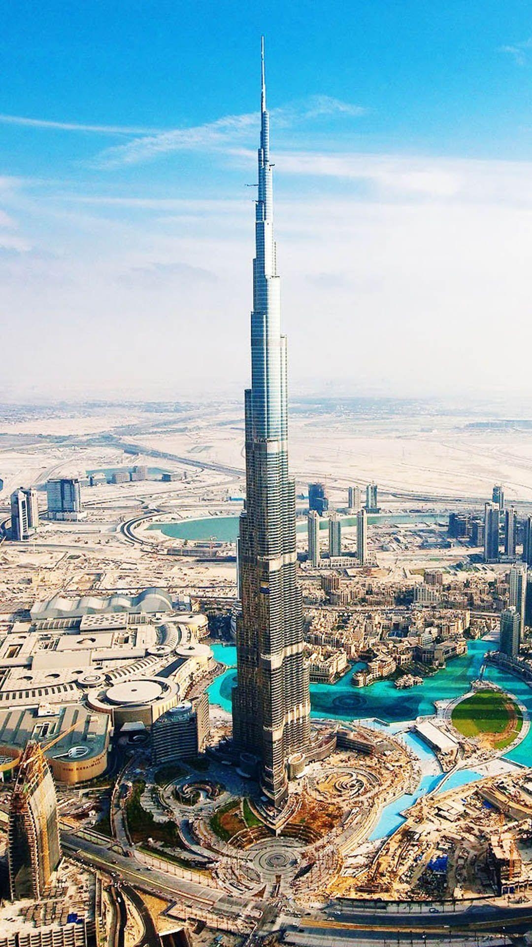 Burj Khalifa, Dubai, Bild, Ansicht, Moderne Metropole, 1080x1920 Full HD Handy