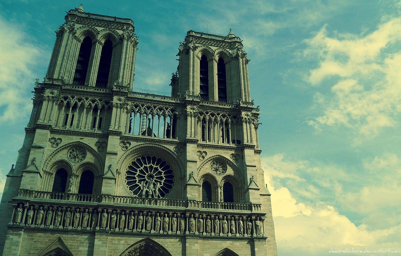 Notre Dame, Paris, Architektur, Reisefotografie, Monument, 1340x850 HD Desktop