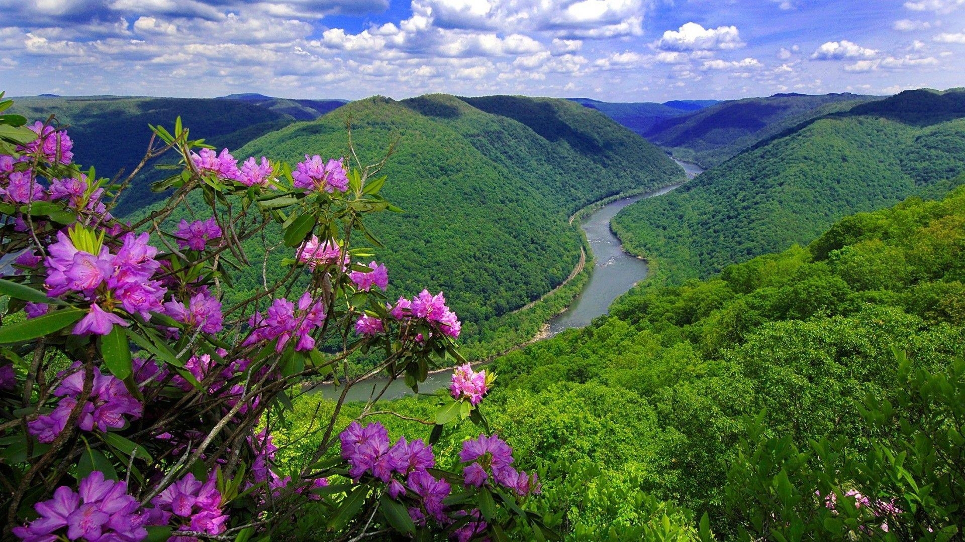 Kanawha River, West Virginia, malerisch, kostenlos, Download, 1920x1080 Full HD Desktop