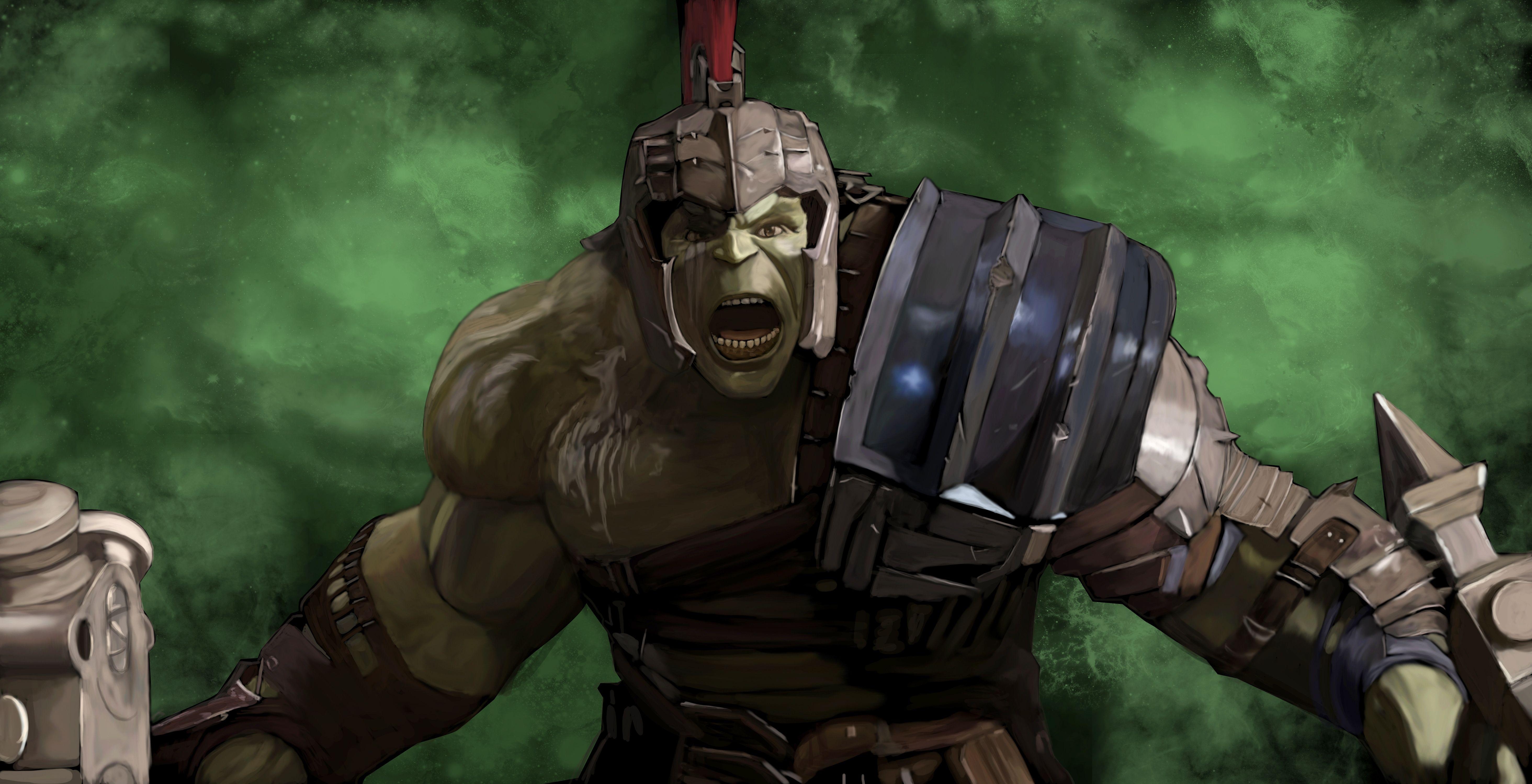 Hulk Gladiator, Filmkunst, HD Movie, 4K Bilder, Marvel Charakter, 5860x3000 4K Desktop