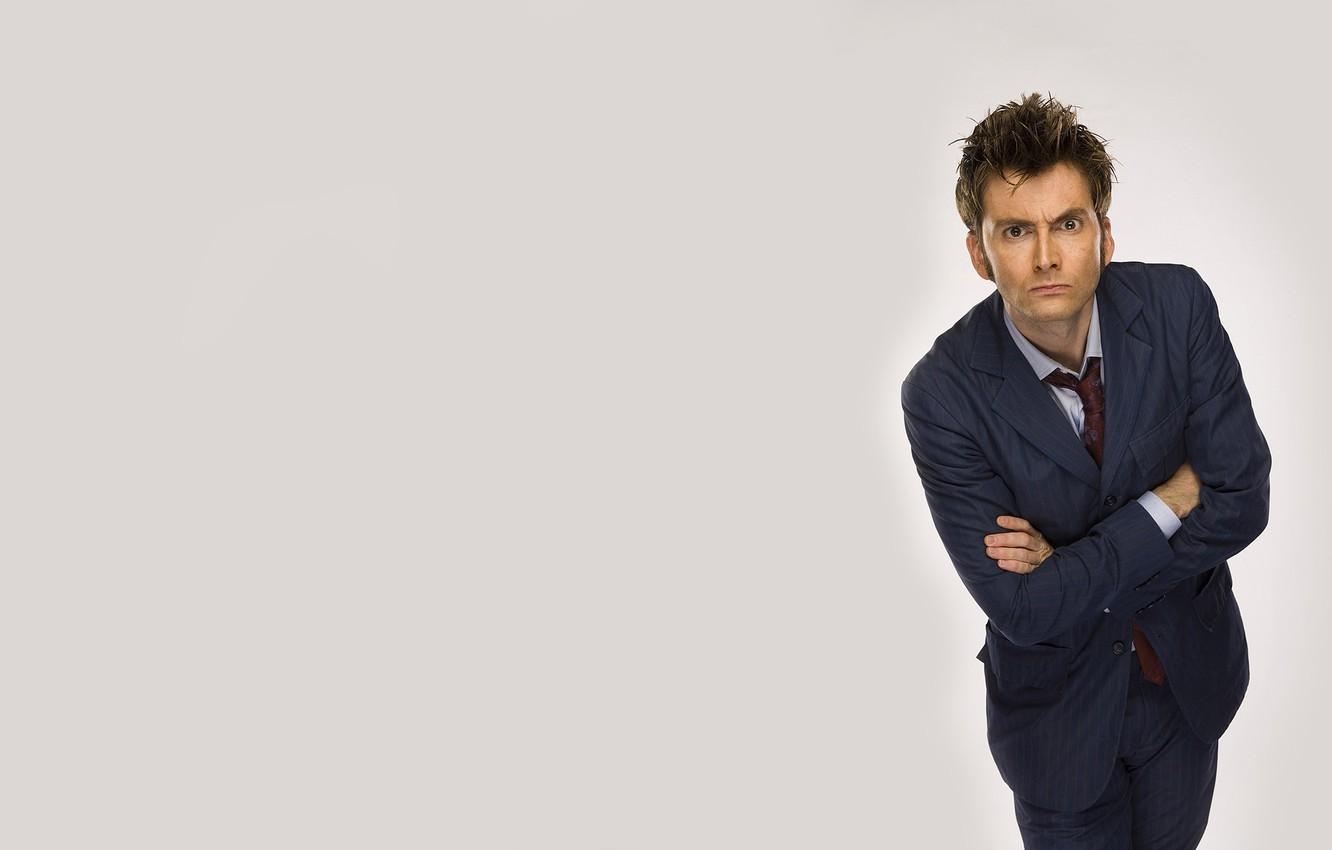 David Tennant, Hintergrund, Kostüm, Doctor Who, Schauspieler, 1340x850 HD Desktop