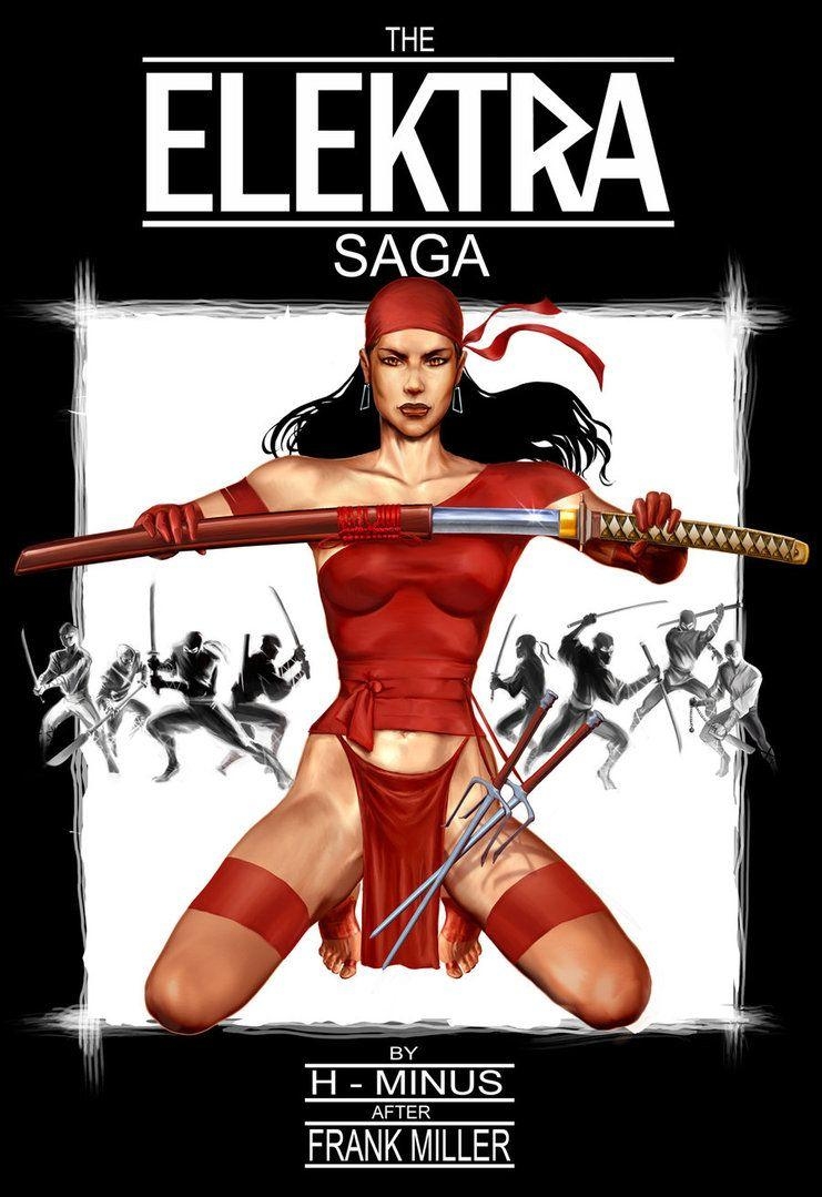 Elektra, Saga, Hintergrund, Marvel, Comic, 750x1080 HD Handy