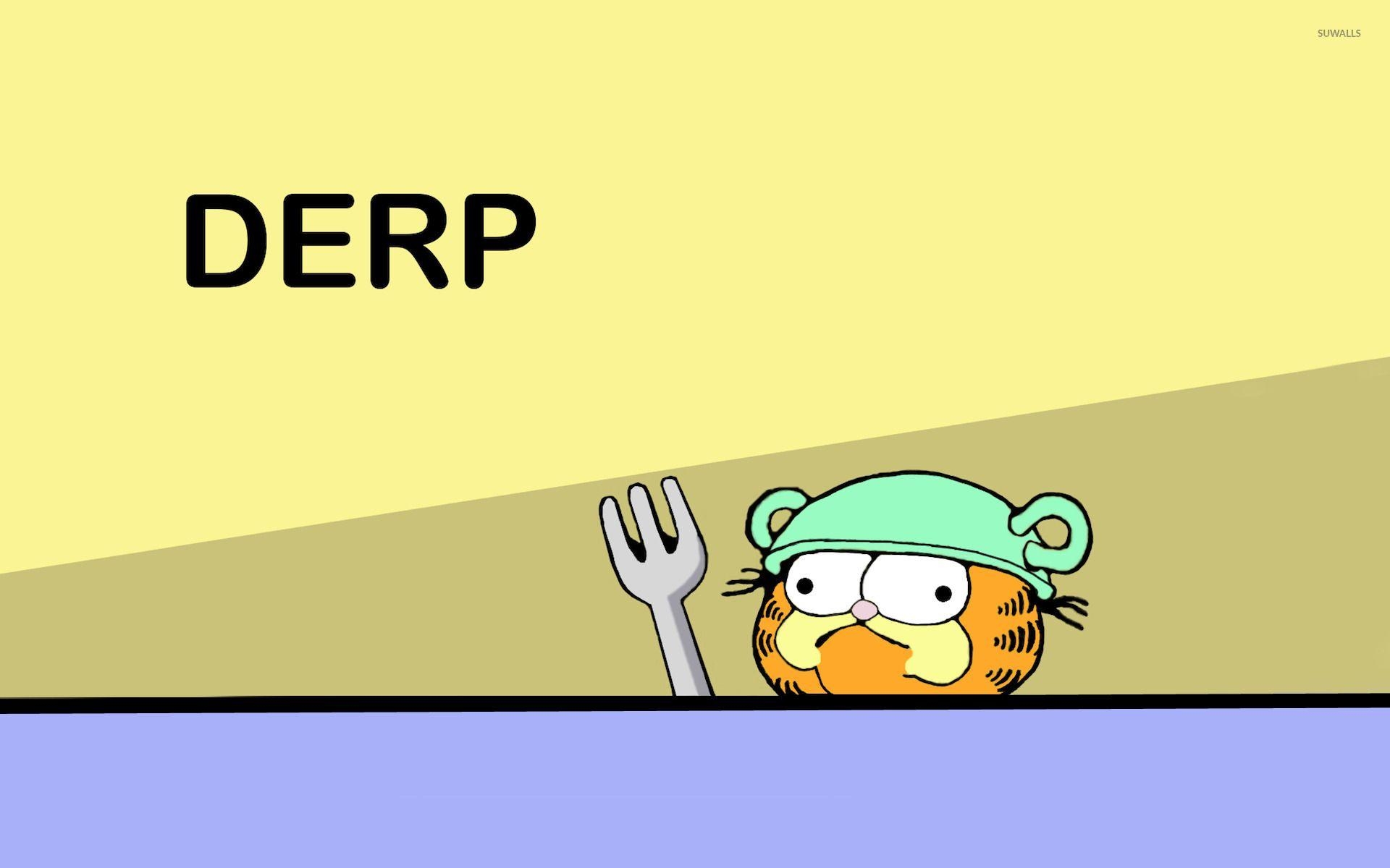 Garfield derp, Cartoonfigur, komische Katze, lustiges Bild, 1920x1200 HD Desktop