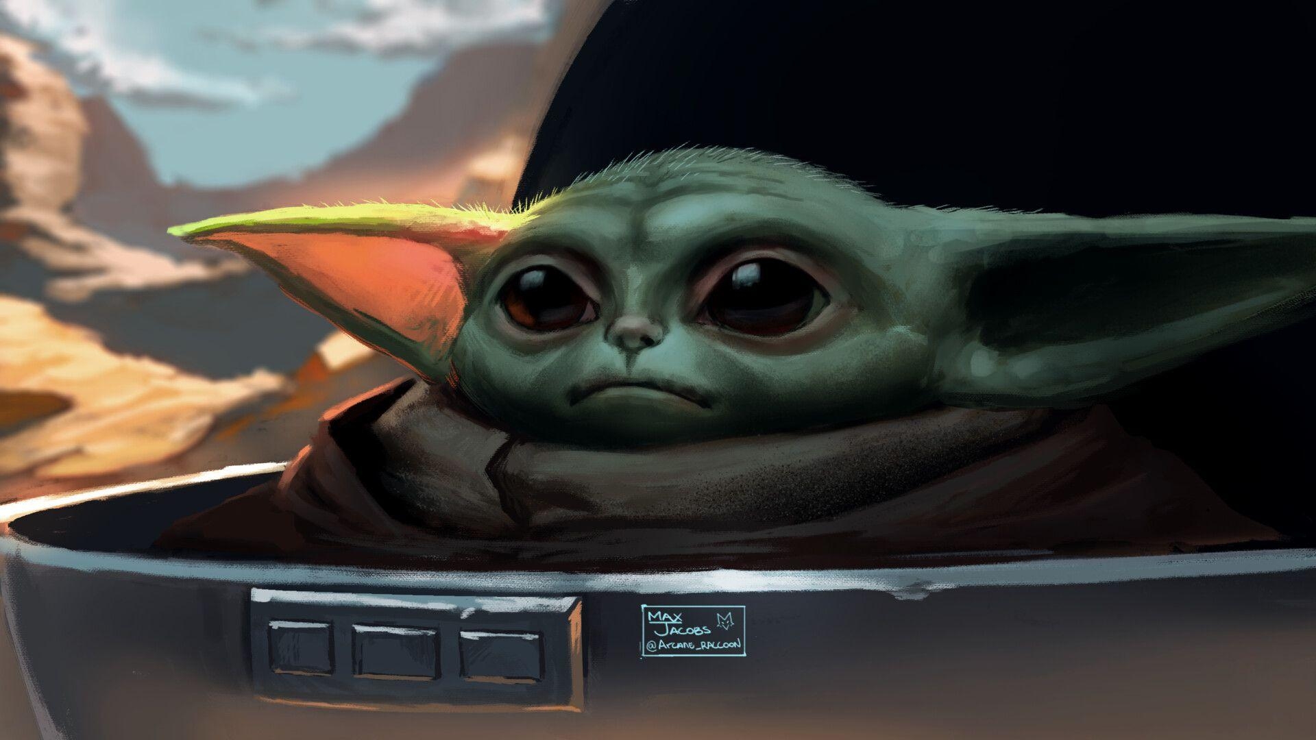 Baby Yoda, Schönheit, Niedlich, Bild, HD, 1920x1080 Full HD Desktop