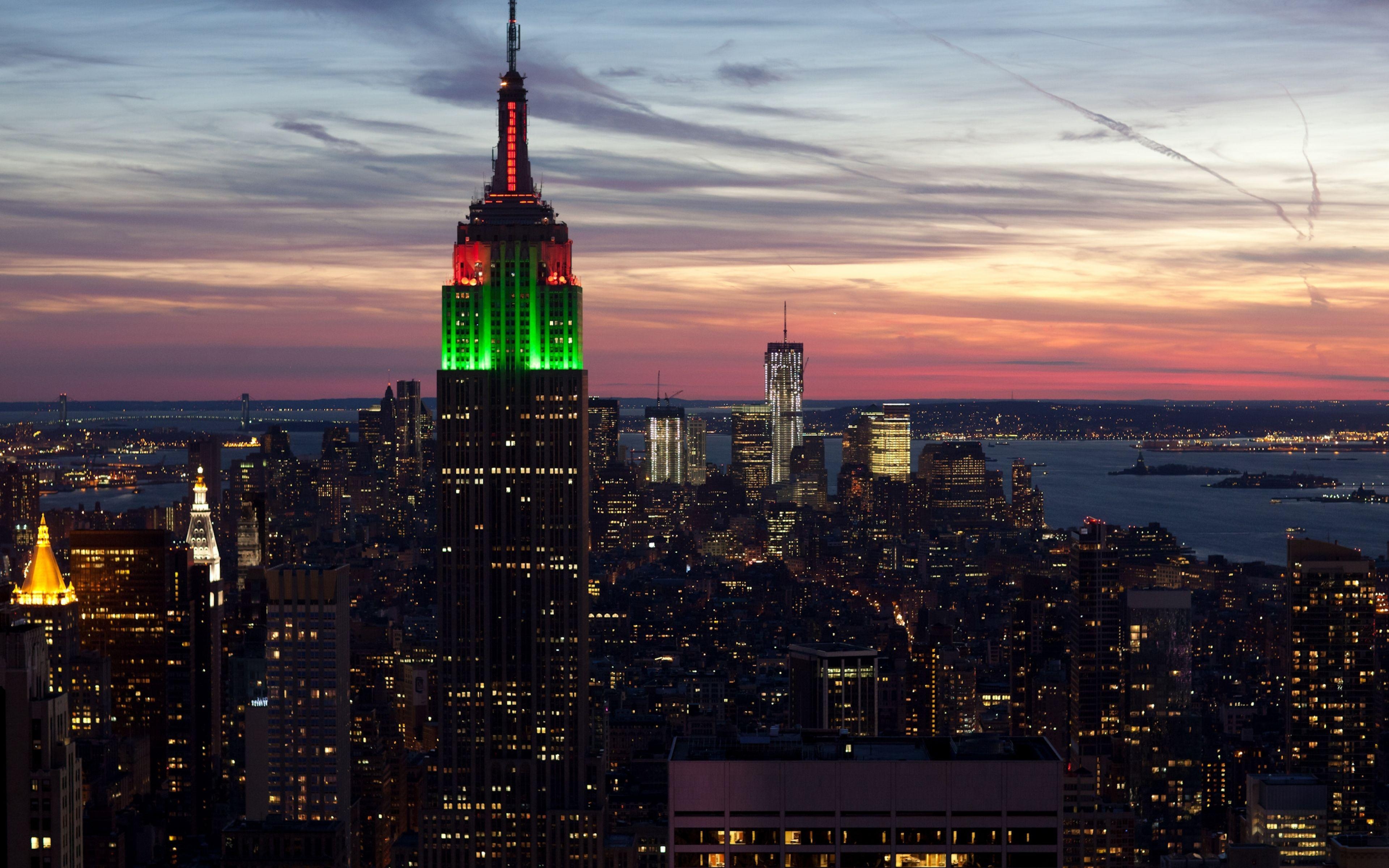 Empire State Building, Widescreen, New York, Architektur, Skyscraper, 3840x2400 4K Desktop