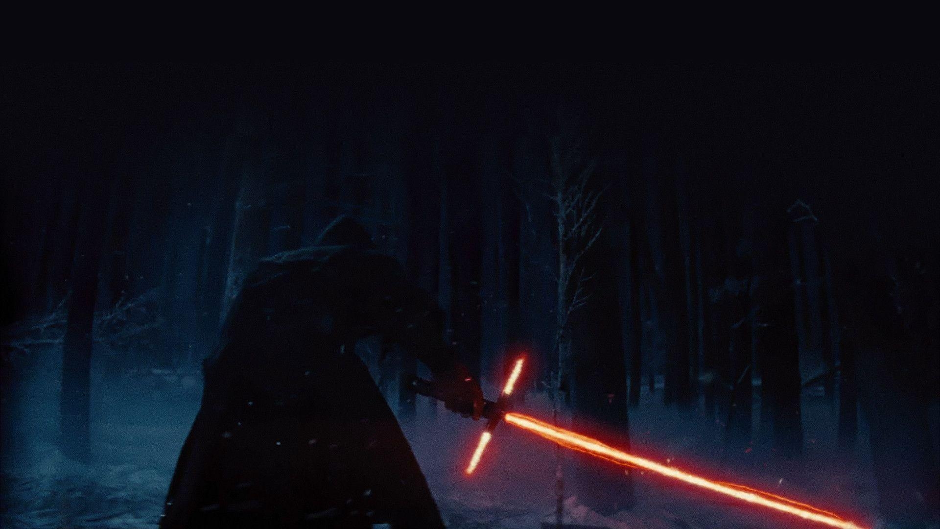 Kylo Ren, Lichtschwert, Star Wars, Bösewicht, Wallpaper, 1920x1080 Full HD Desktop