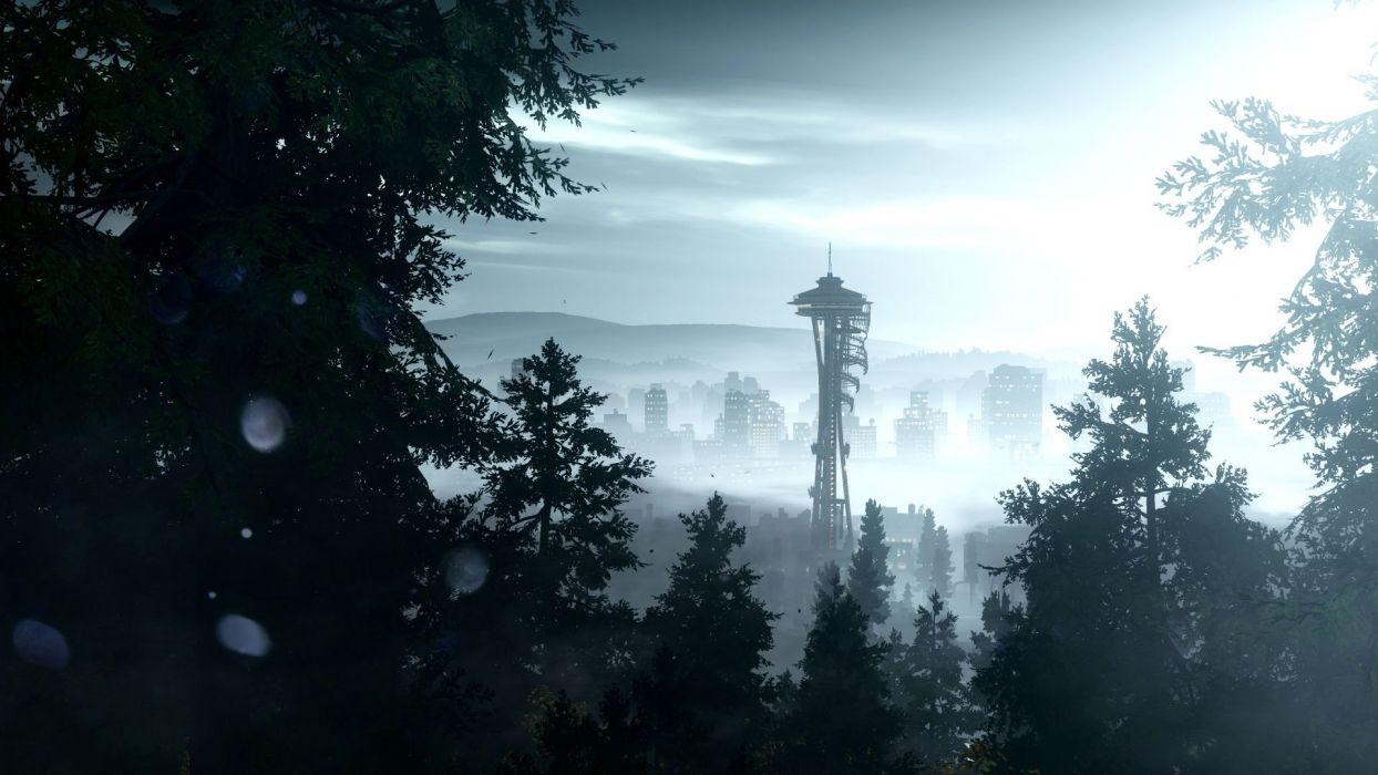 Infamous, Second Son, Seattle, Sonnenaufgang, Space, 1250x700 HD Desktop