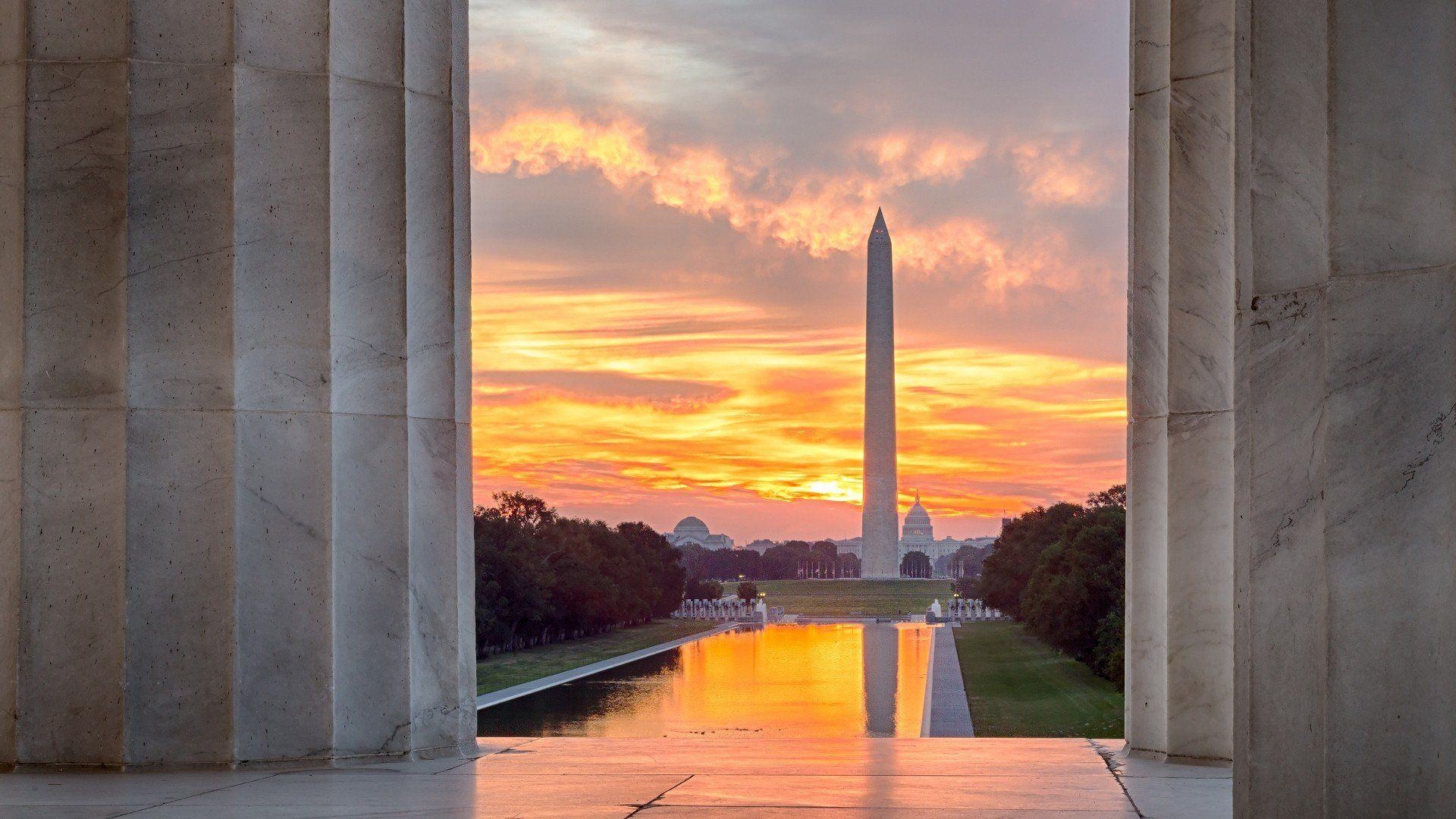 Architektur, Lincoln Memorial, Stadt, HD, Washington, 1920x1080 Full HD Desktop